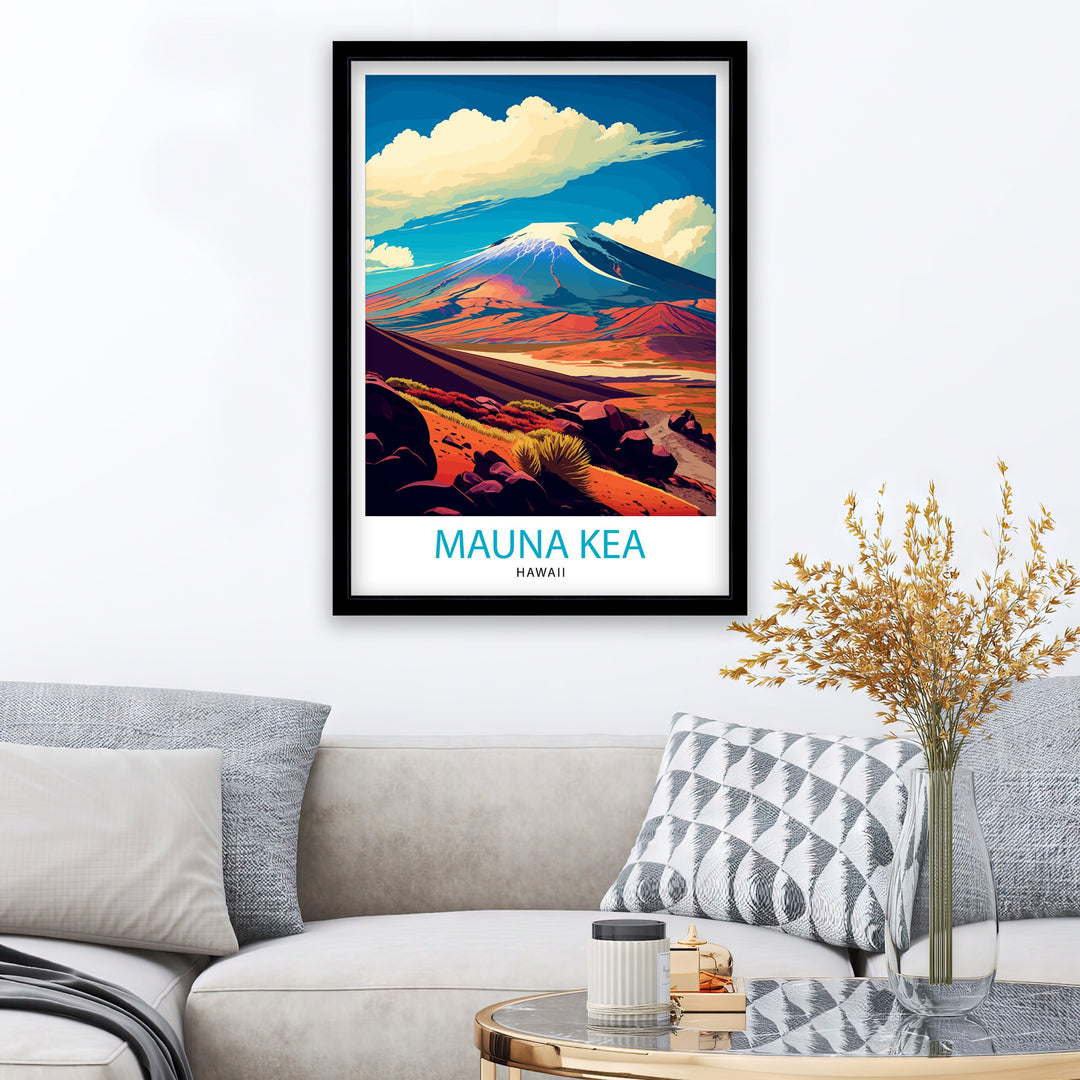 Mauna Kea Hawaii Travel Poster