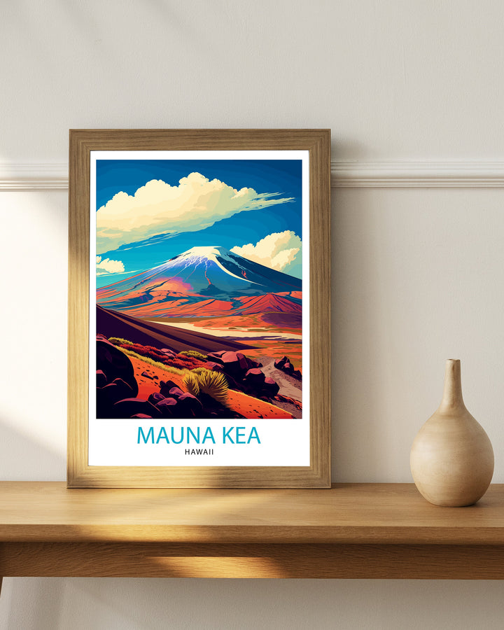 Mauna Kea Hawaii Travel Poster