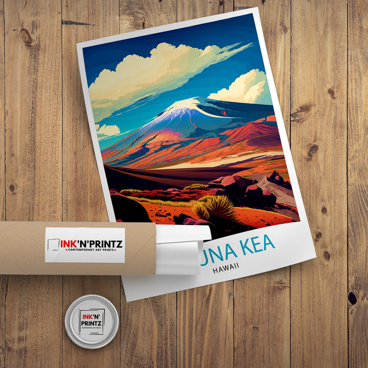 Mauna Kea Hawaii Travel Poster