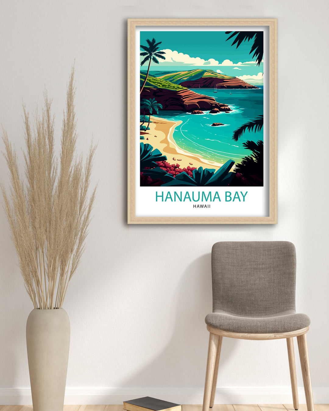 Hanauma Bay Travel Poster Hawaii