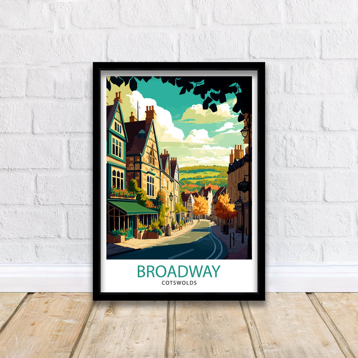 Broadway Cotswold Travel Poster Broadway