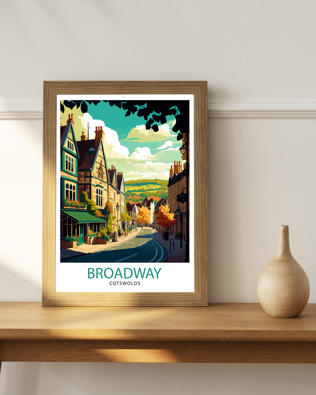 Broadway Cotswold Travel Poster Broadway