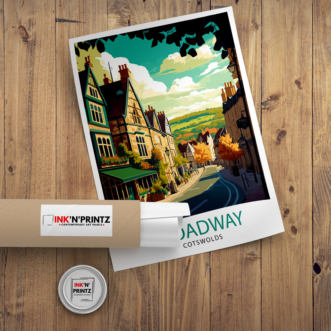 Broadway Cotswold Travel Poster Broadway