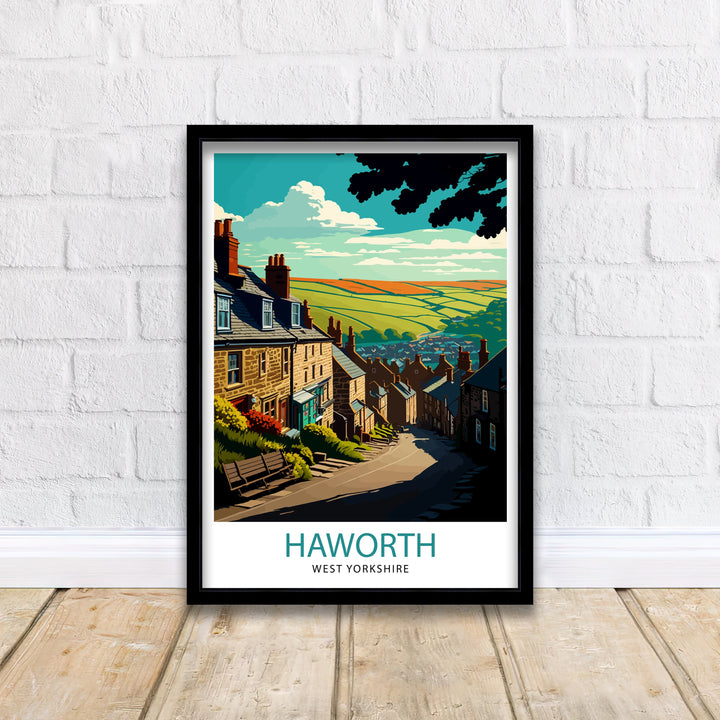 Haworth Yorkshire Travel Poster Haworth Wall Art Haworth Home Decor Haworth Illustration Yorkshire Travel Poster Gift For Haworth, England