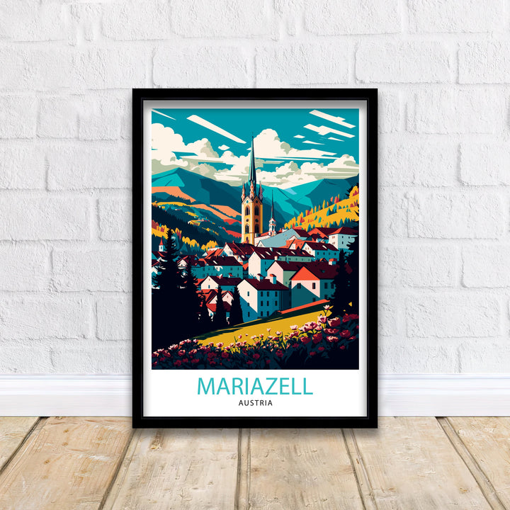 Mariazell Austria Travel Poster Austria