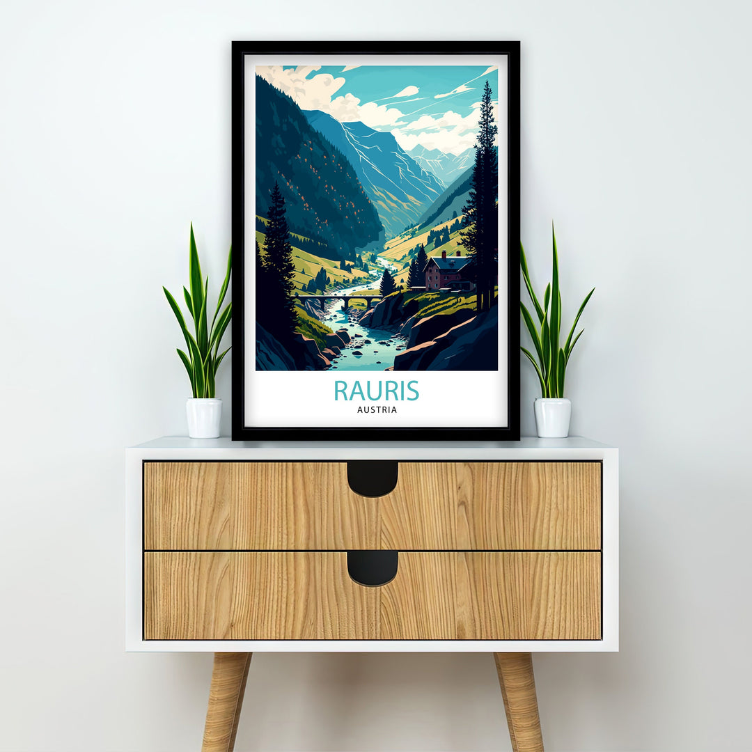 Rauris Austria Travel Poster Rauris