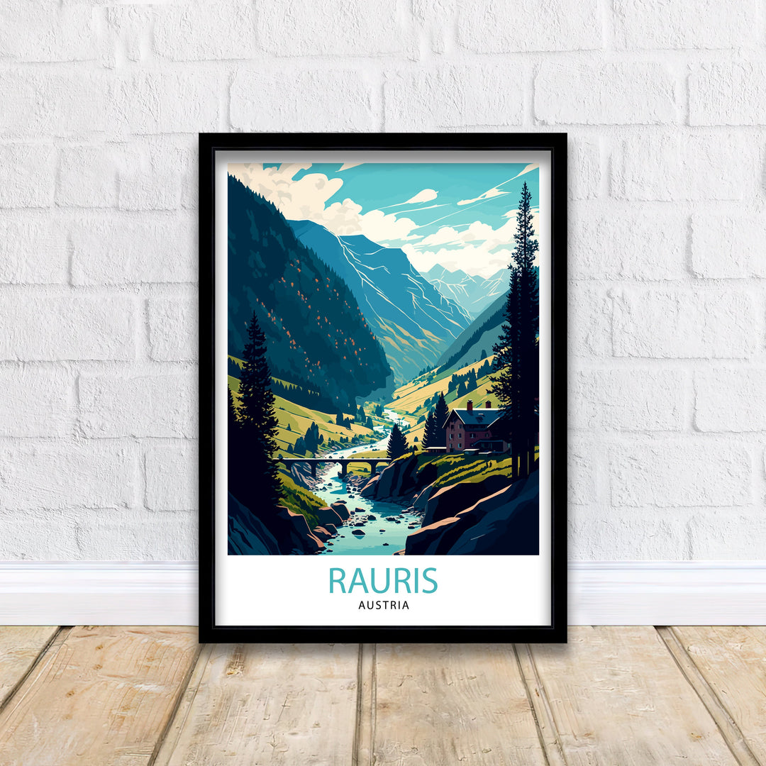 Rauris Austria Travel Poster Rauris