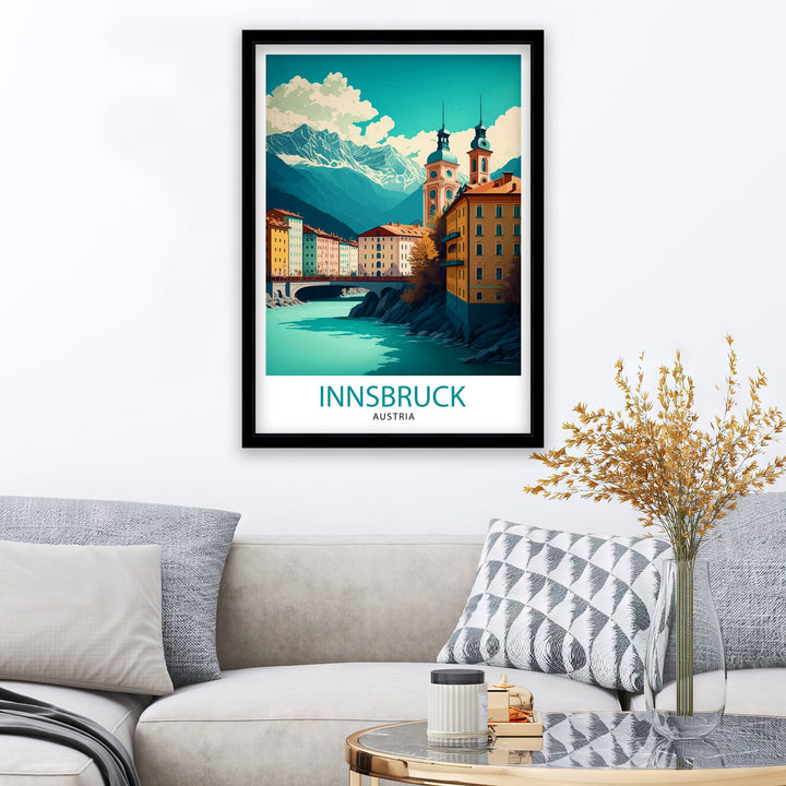 Innsbruck Austria Travel Poster Innsbruck