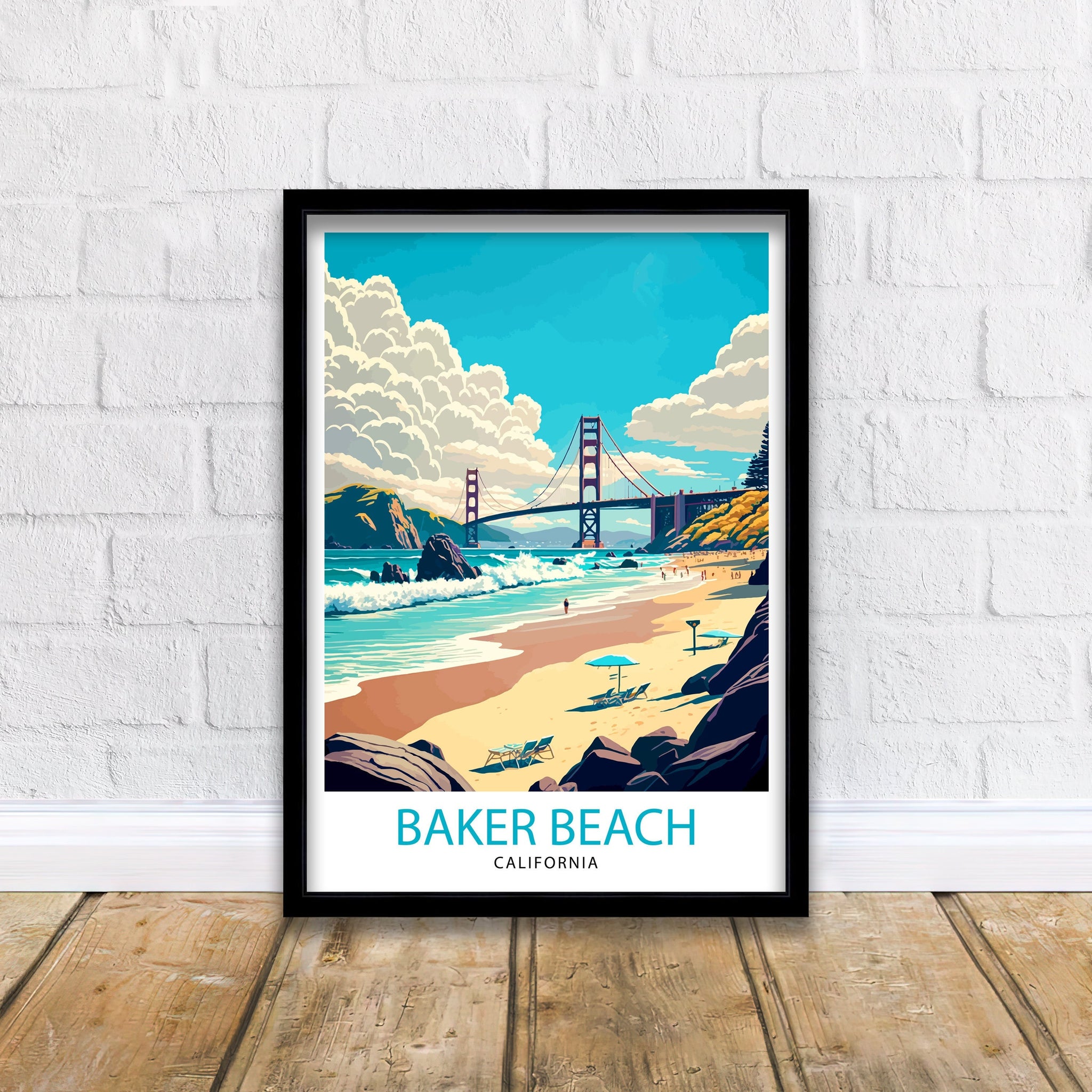 Baker Beach Art Print | Golden Gate Bridge, San Francisco Decor