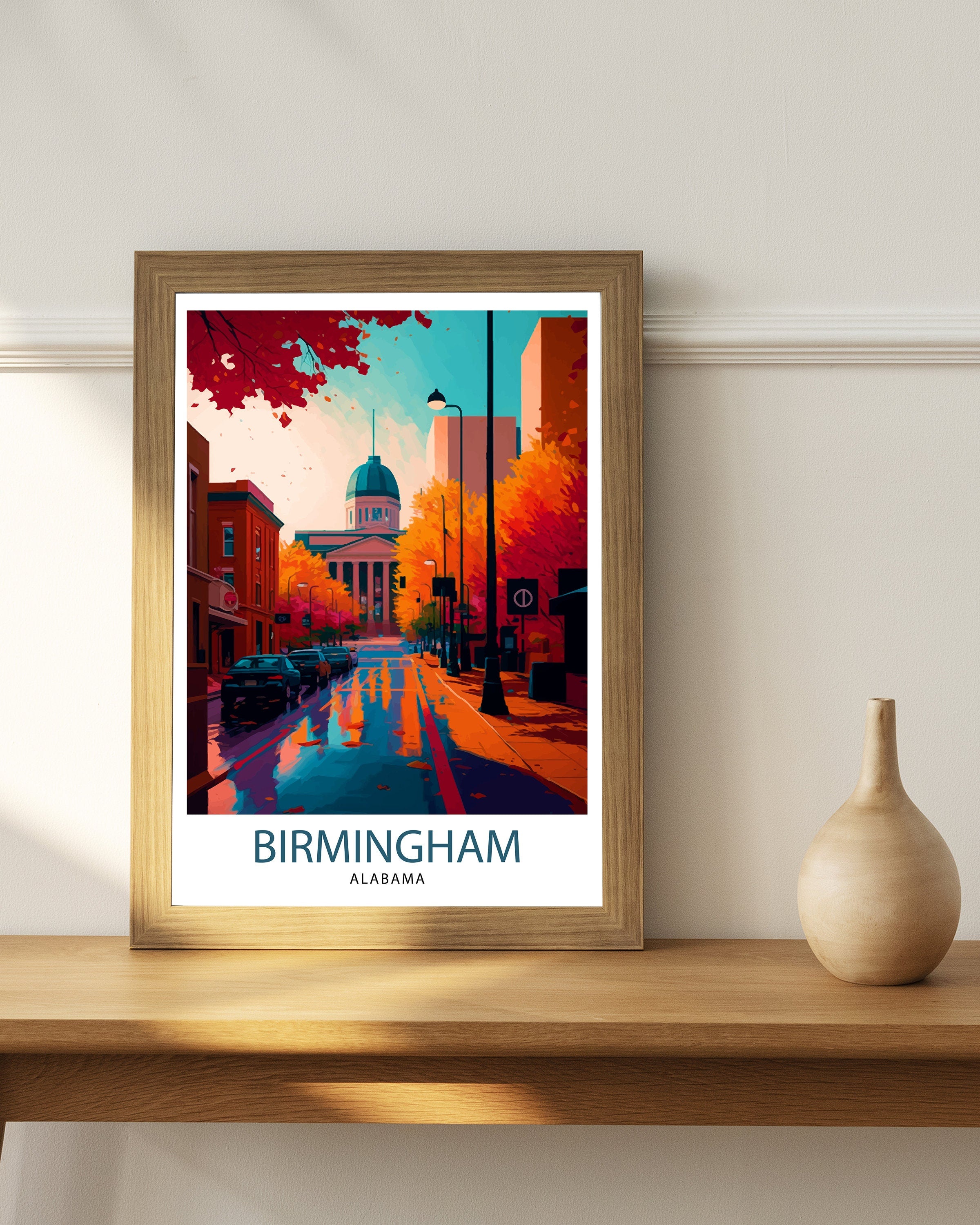 Birmingham Alabama Travel Print | Magic City Art