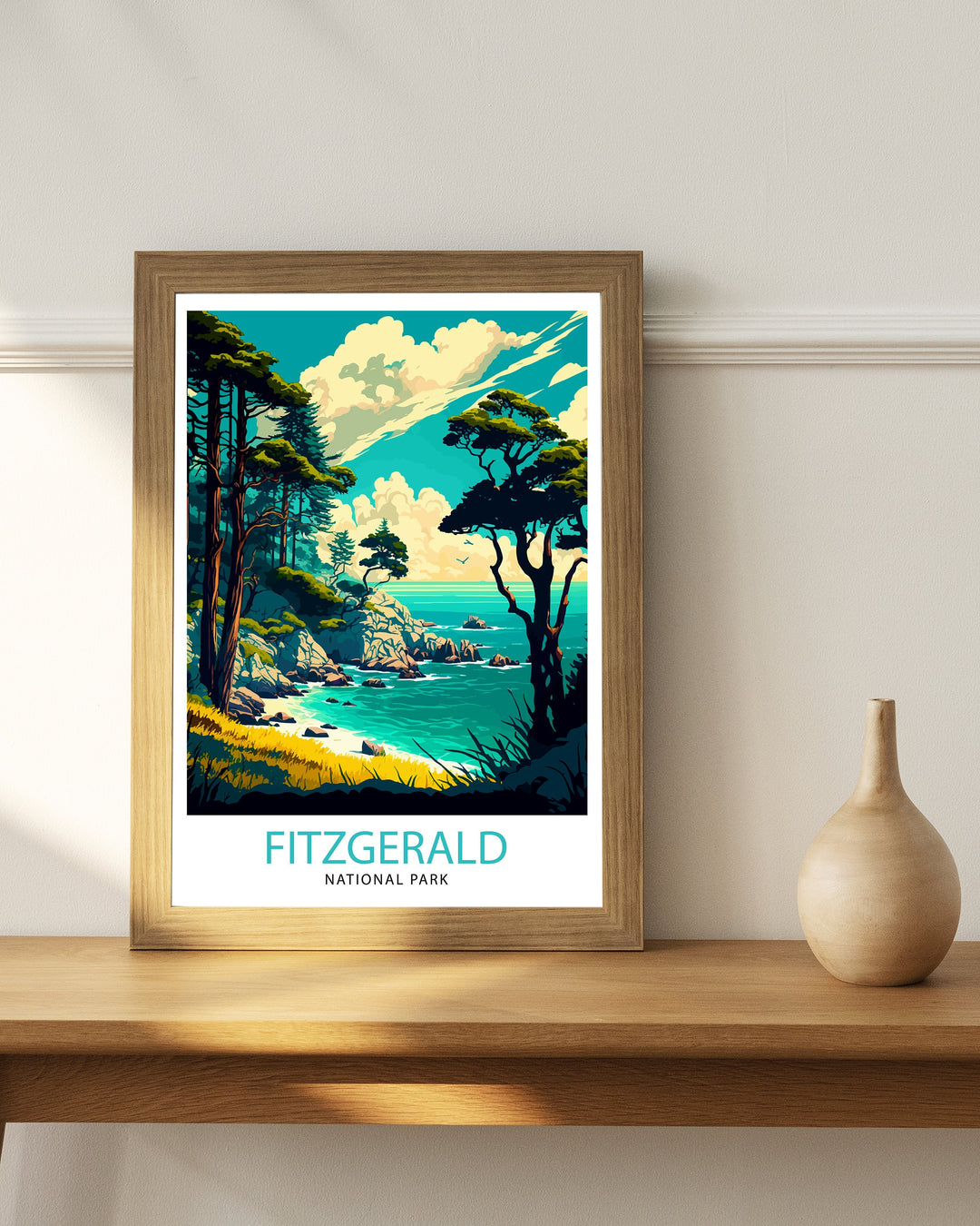 Fitzgerald California Travel Poster