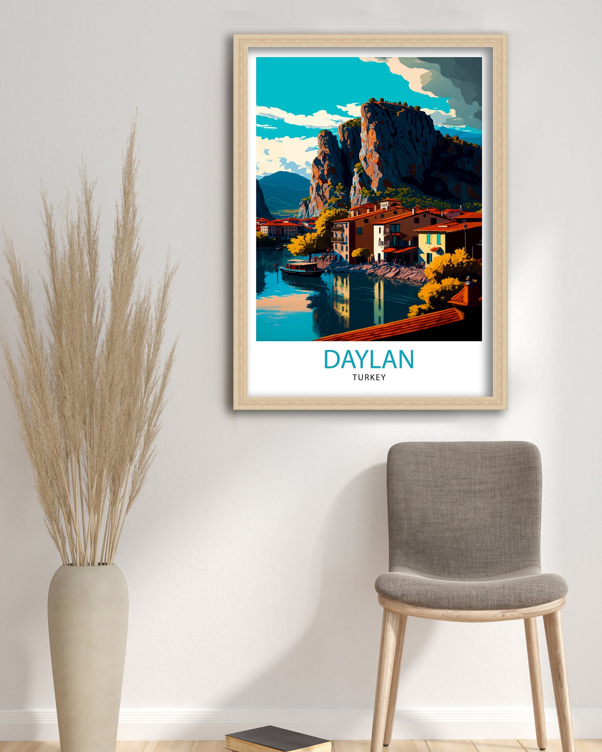 Dalyan Turkey Travel Print, Dalyan River Art