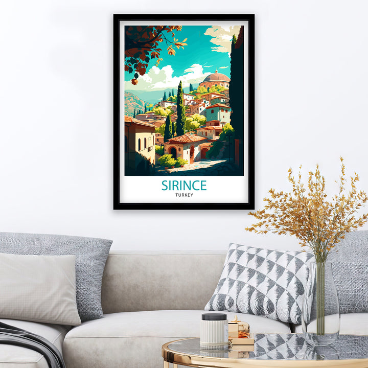 Sirince Turkey Travel Poster Sirince