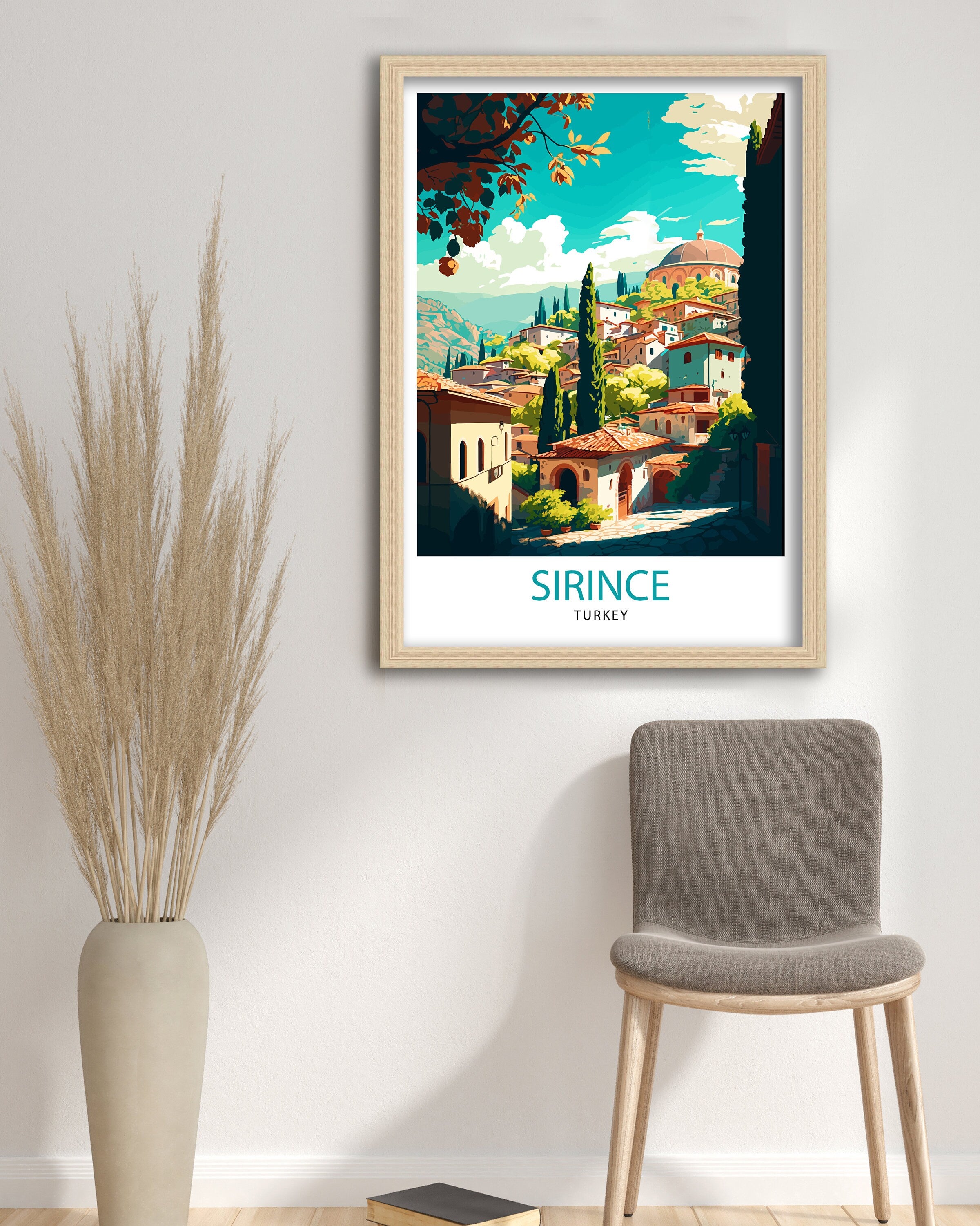 Sirince Turkey Travel Print Sirince Wall Decor Sirince Home Living Decor Sirince Illustration Travel Poster Gift For Sirince Turkey Home