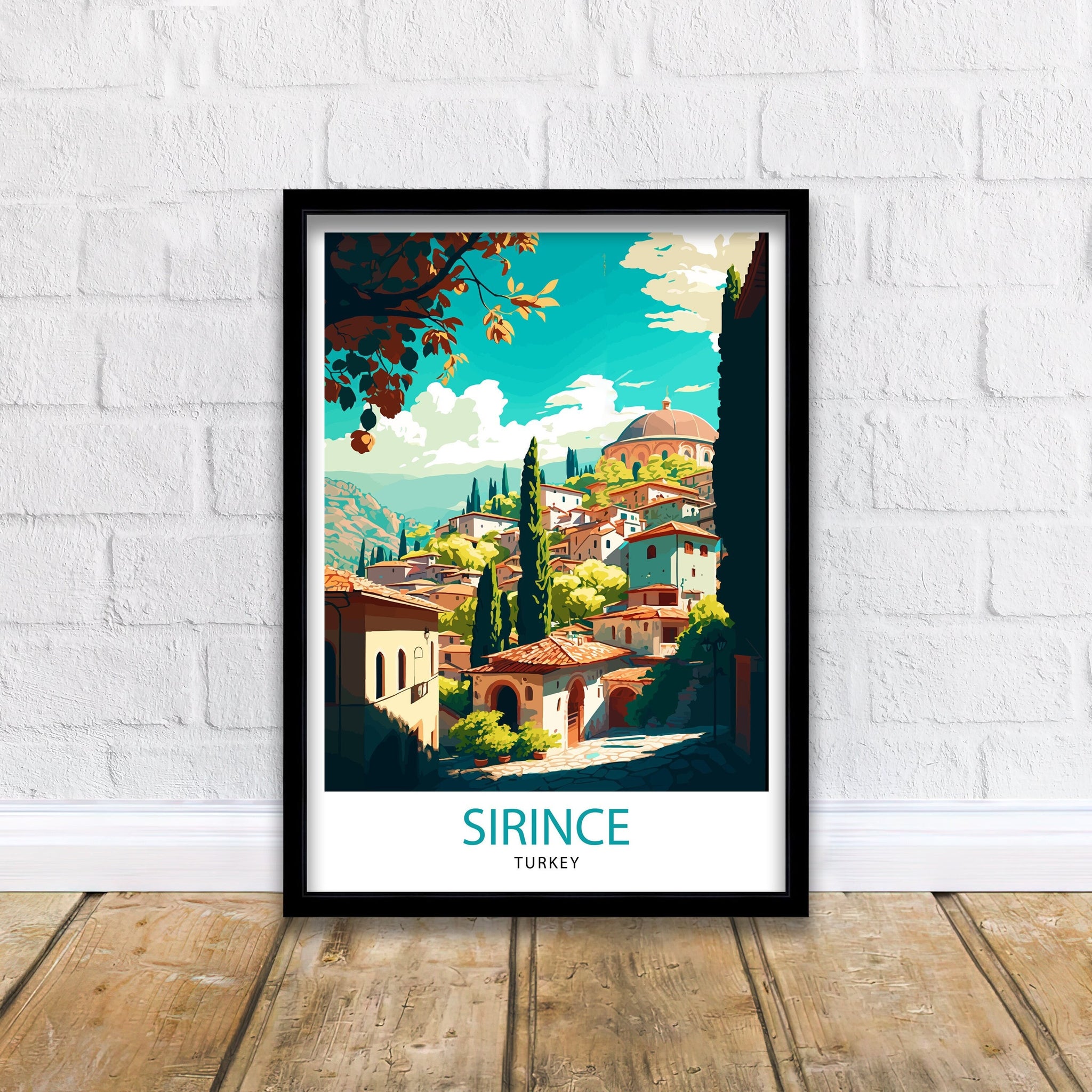 Sirince Turkey Travel Print Sirince Wall Decor Sirince Home Living Decor Sirince Illustration Travel Poster Gift For Sirince Turkey Home