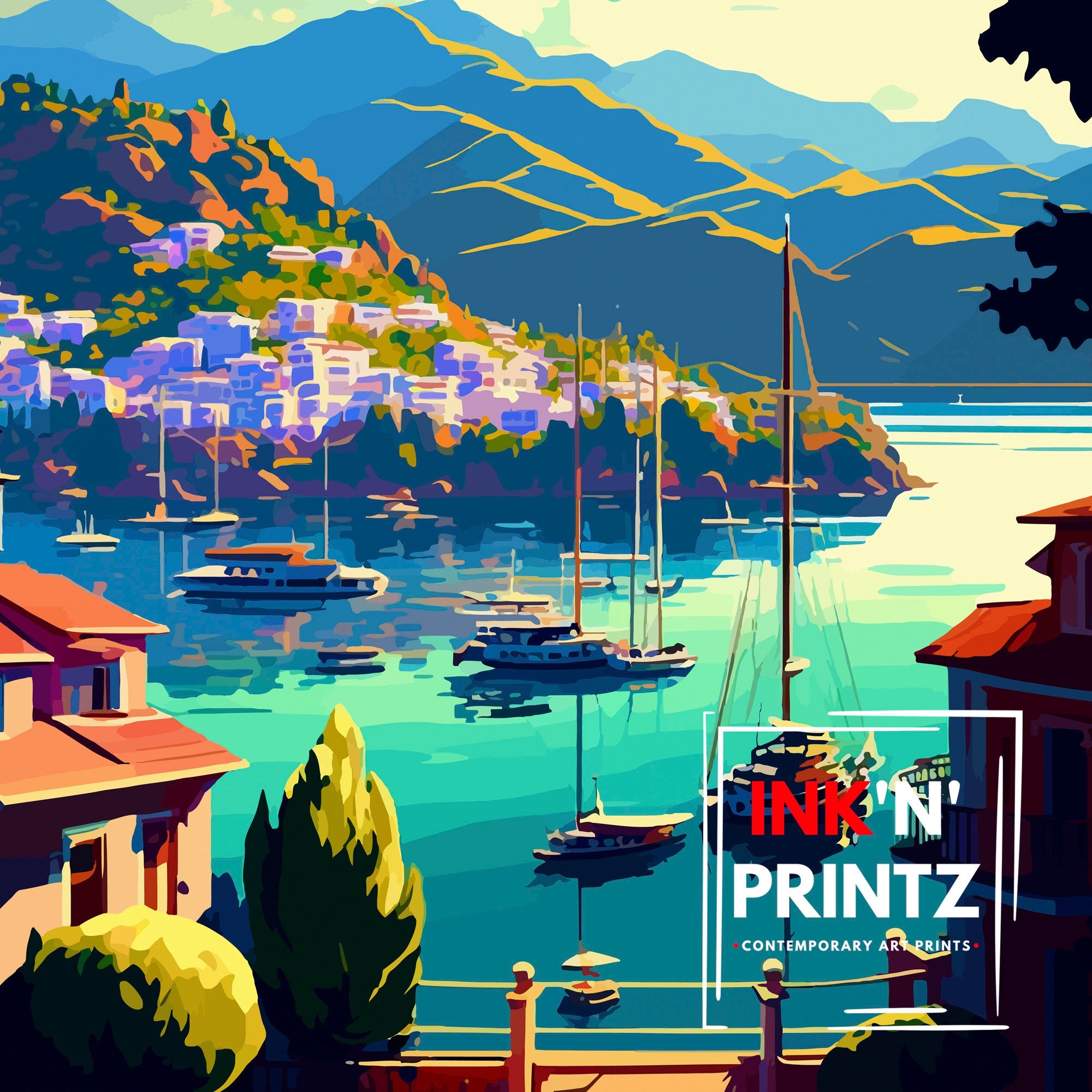 Marmaris Turkey Travel Print Marmaris Wall Art Marmaris Home Decor Marmaris Turkey Illustration Travel Poster Gift for Marmaris Turkey