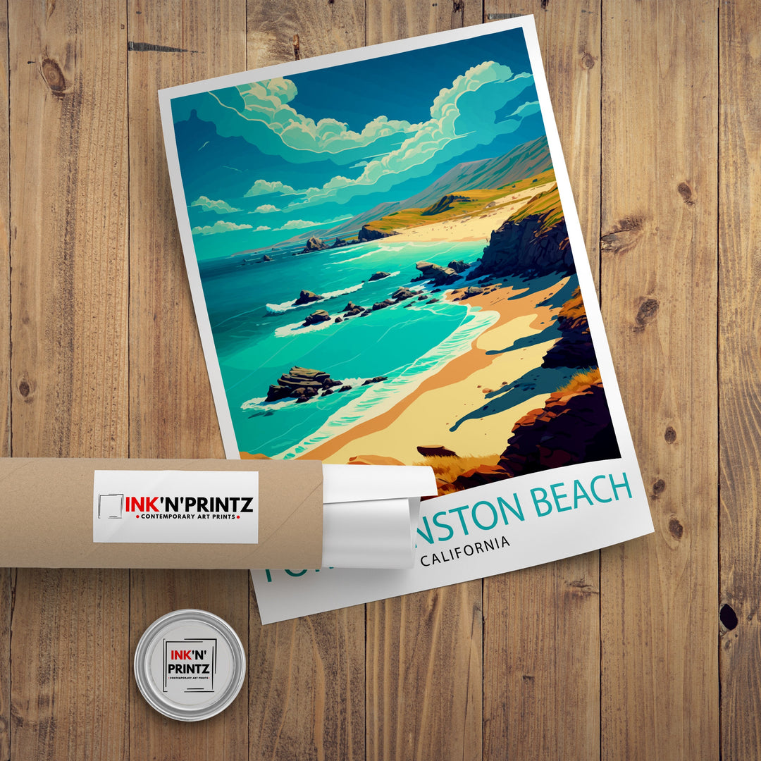 Fort Funston California Travel Print| Fort Funston Wall Art California Beach Print San Francisco Coastal Decor Travel Poster Gift for Beach