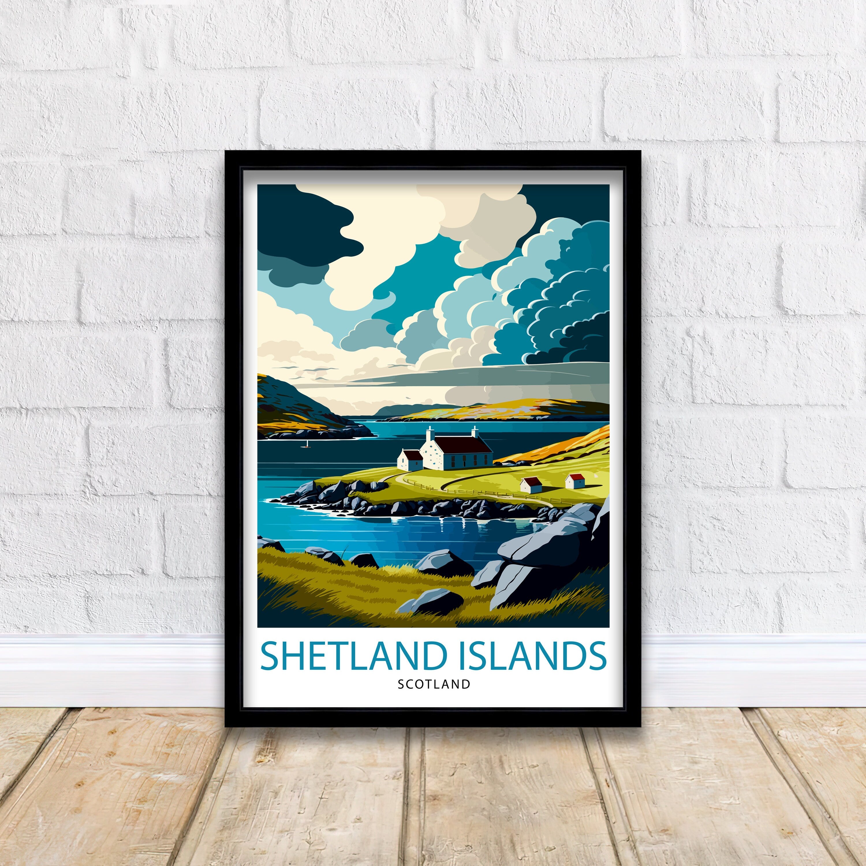 Shetland Islands Scotland Travel Art Print