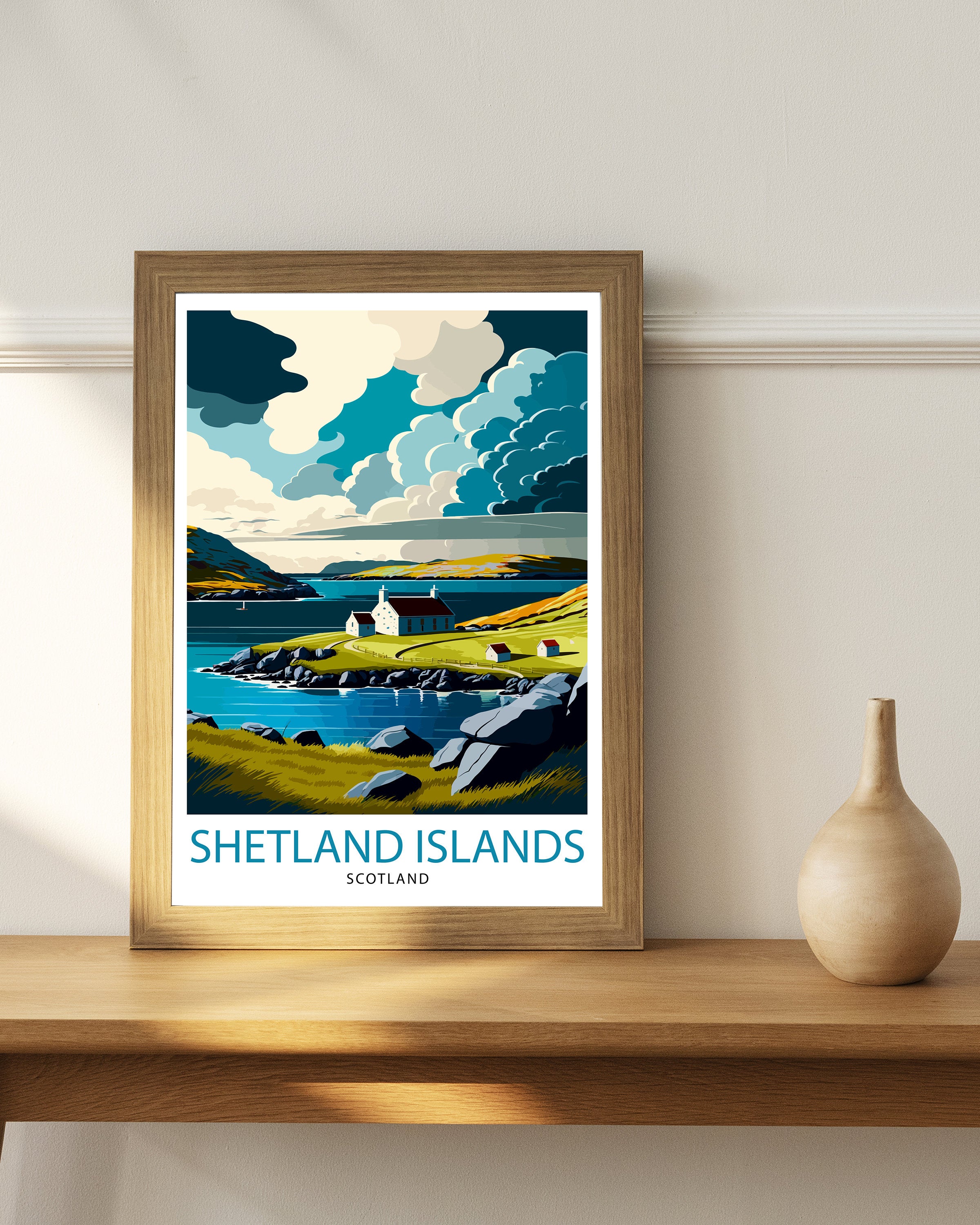Shetland Islands Scotland Travel Art Print