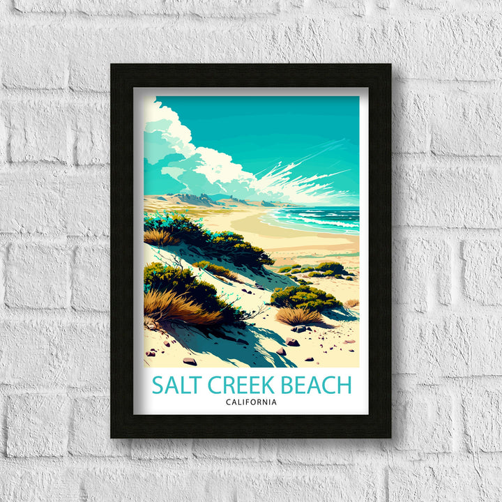 Salt Creek Beach California Travel Print| Poster Beach Wall Art Coastal Decor, California Wall Decor Surfing Poster Ocean Art Beach House