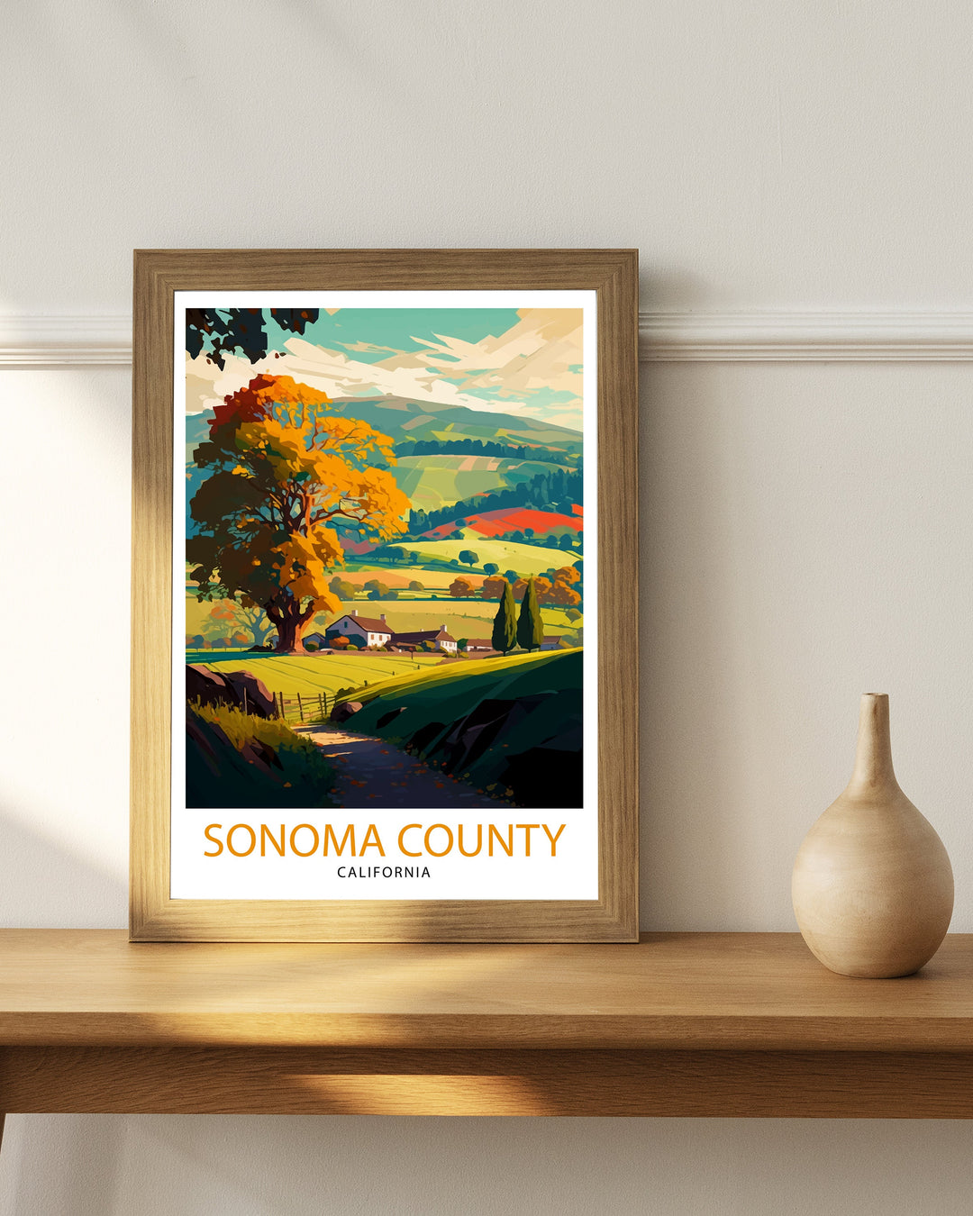 Sonoma California Travel Poster