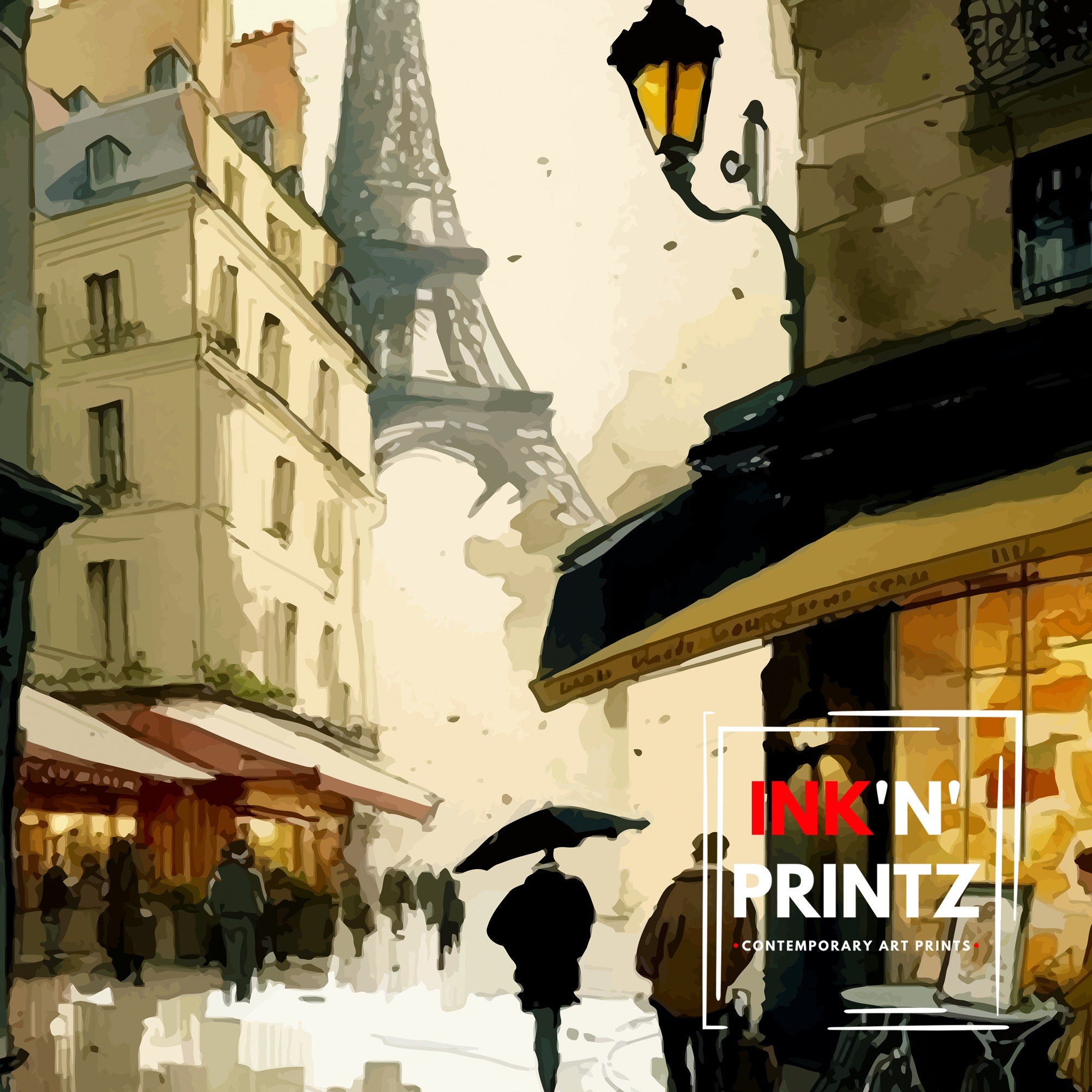 Paris France Travel Print Paris Wall Decor Paris Home Living Decor Paris Illustration Travel Poster Gift for Paris Lovers, France Home Decor