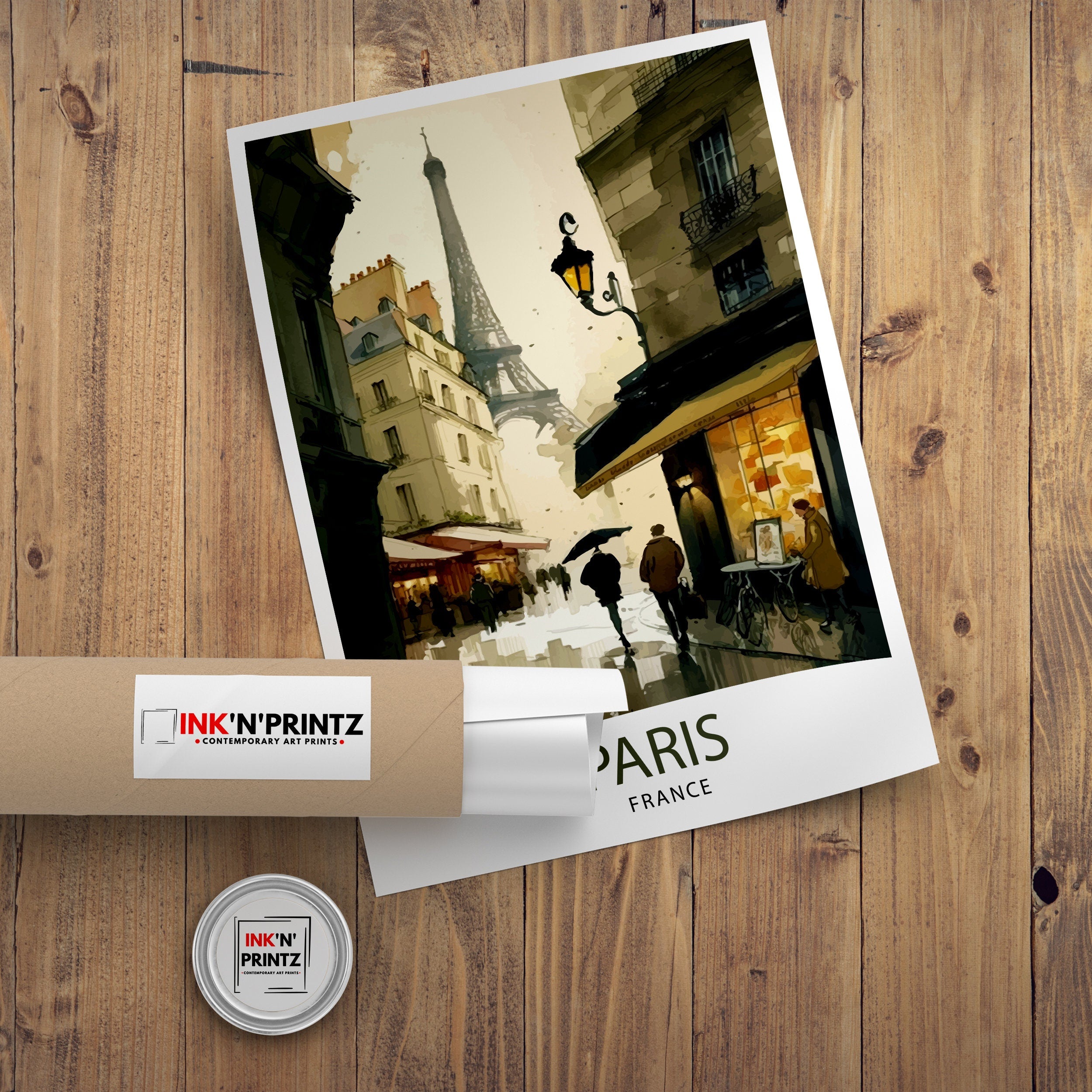 Paris France Travel Print Paris Wall Decor Paris Home Living Decor Paris Illustration Travel Poster Gift for Paris Lovers, France Home Decor