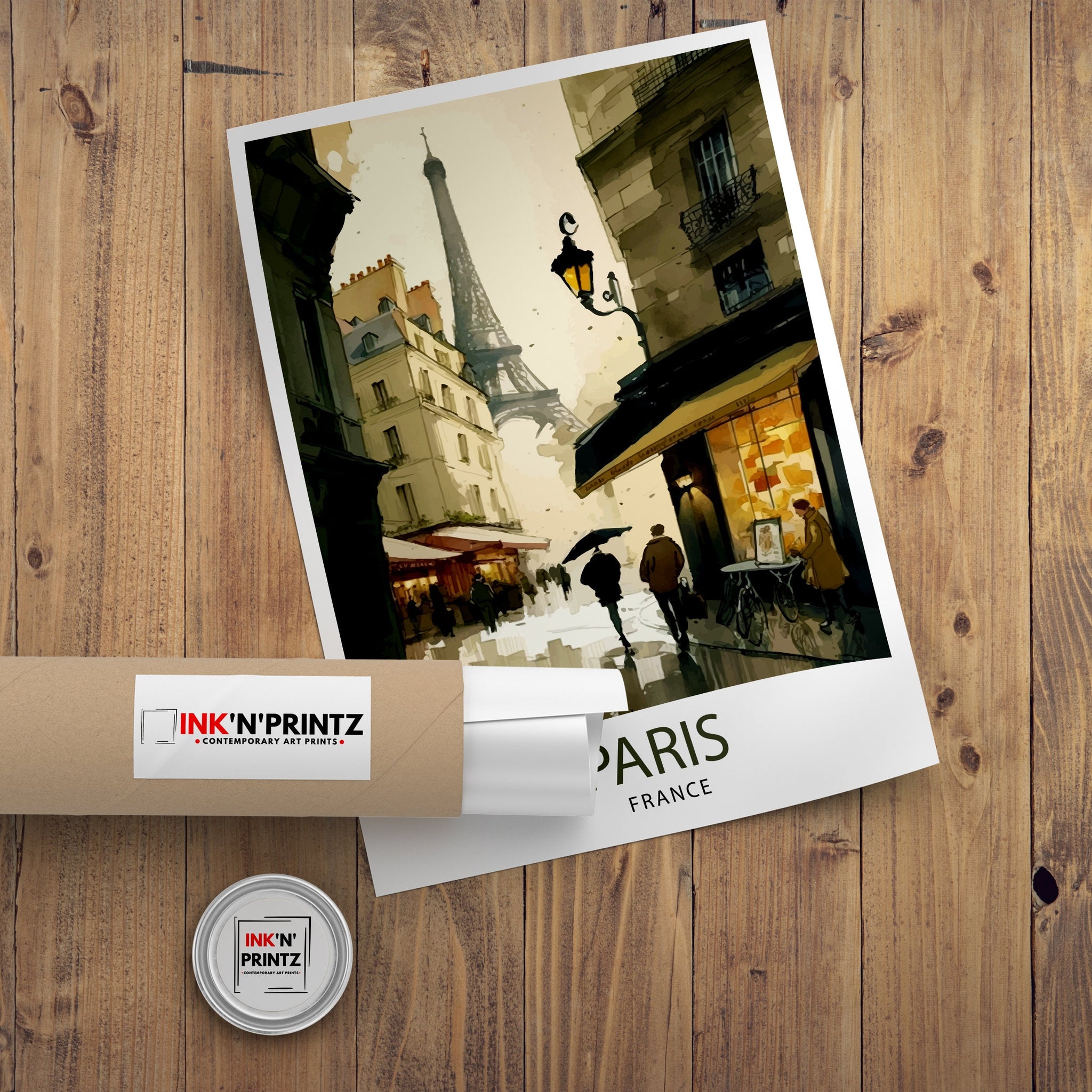 Paris France Travel Print Paris Wall Decor Paris Home Living Decor Paris Illustration Travel Poster Gift for Paris Lovers, France Home Decor