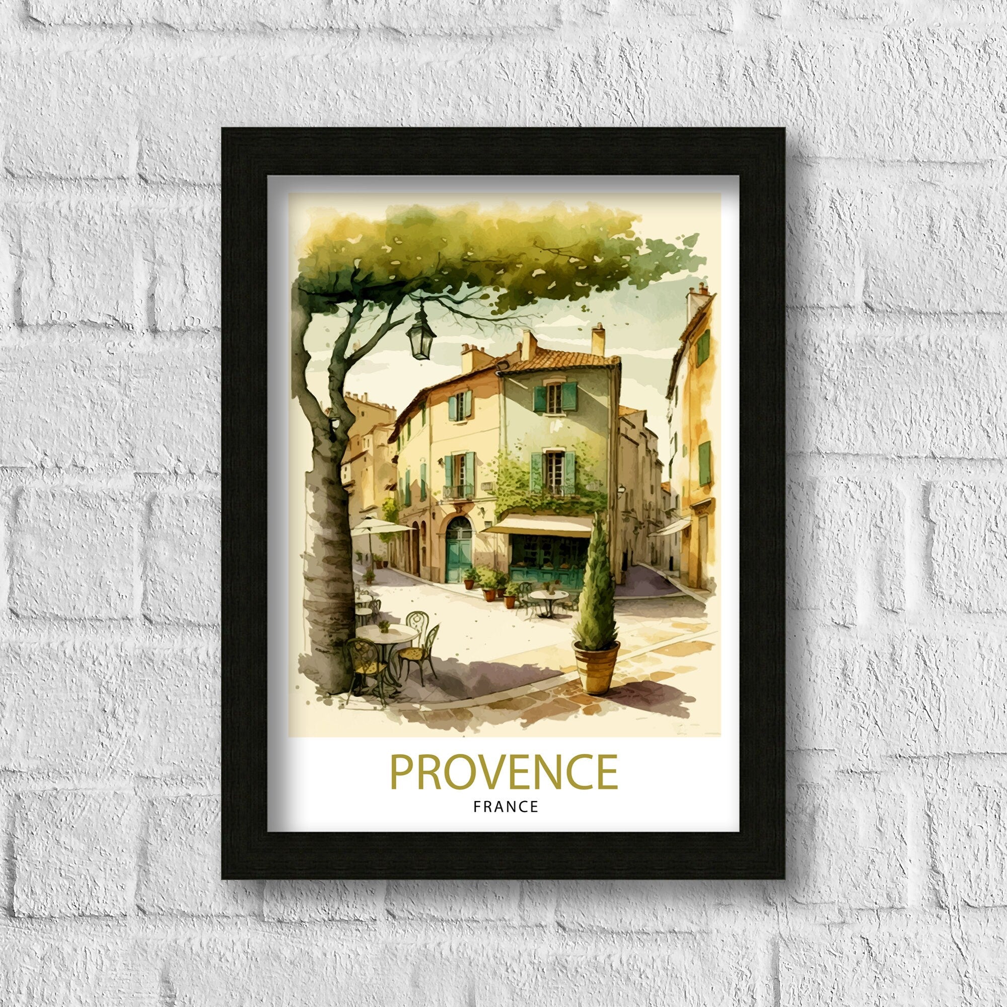 Provence France Travel Print Provence Wall Art French Country Decor Travel Poster Gift For France Lovers Provence Home Decor
