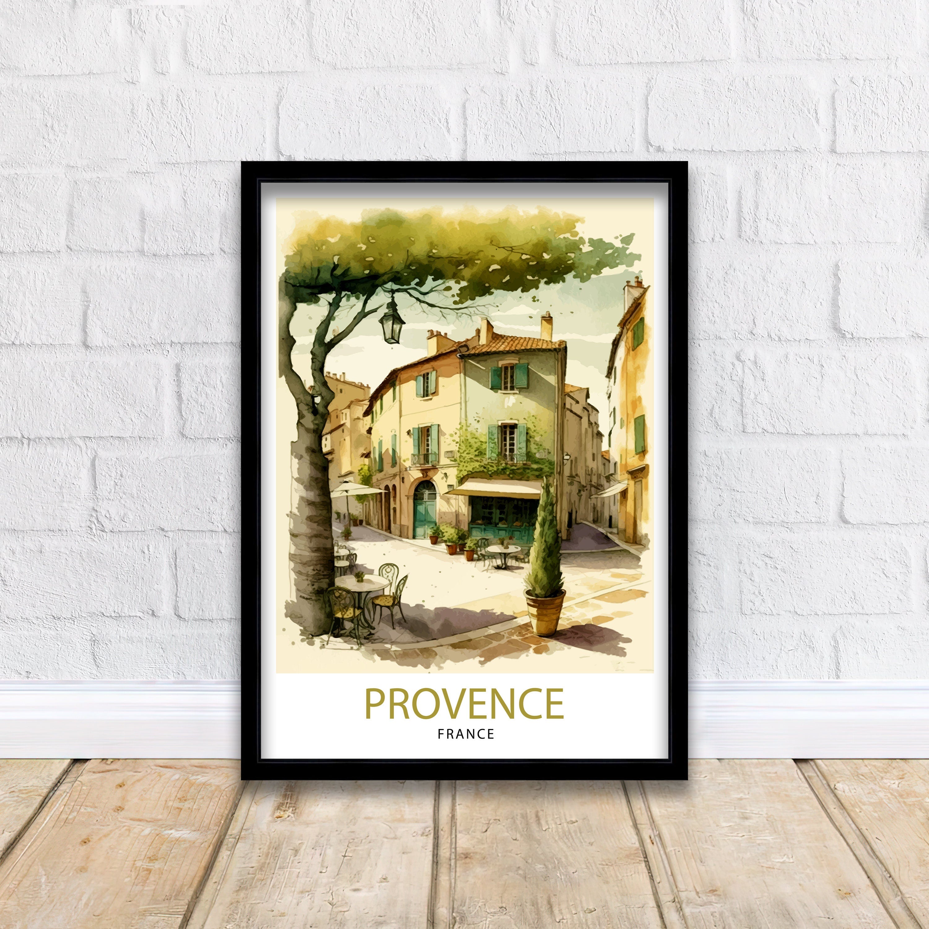 Provence France Travel Print Provence Wall Art French Country Decor Travel Poster Gift For France Lovers Provence Home Decor