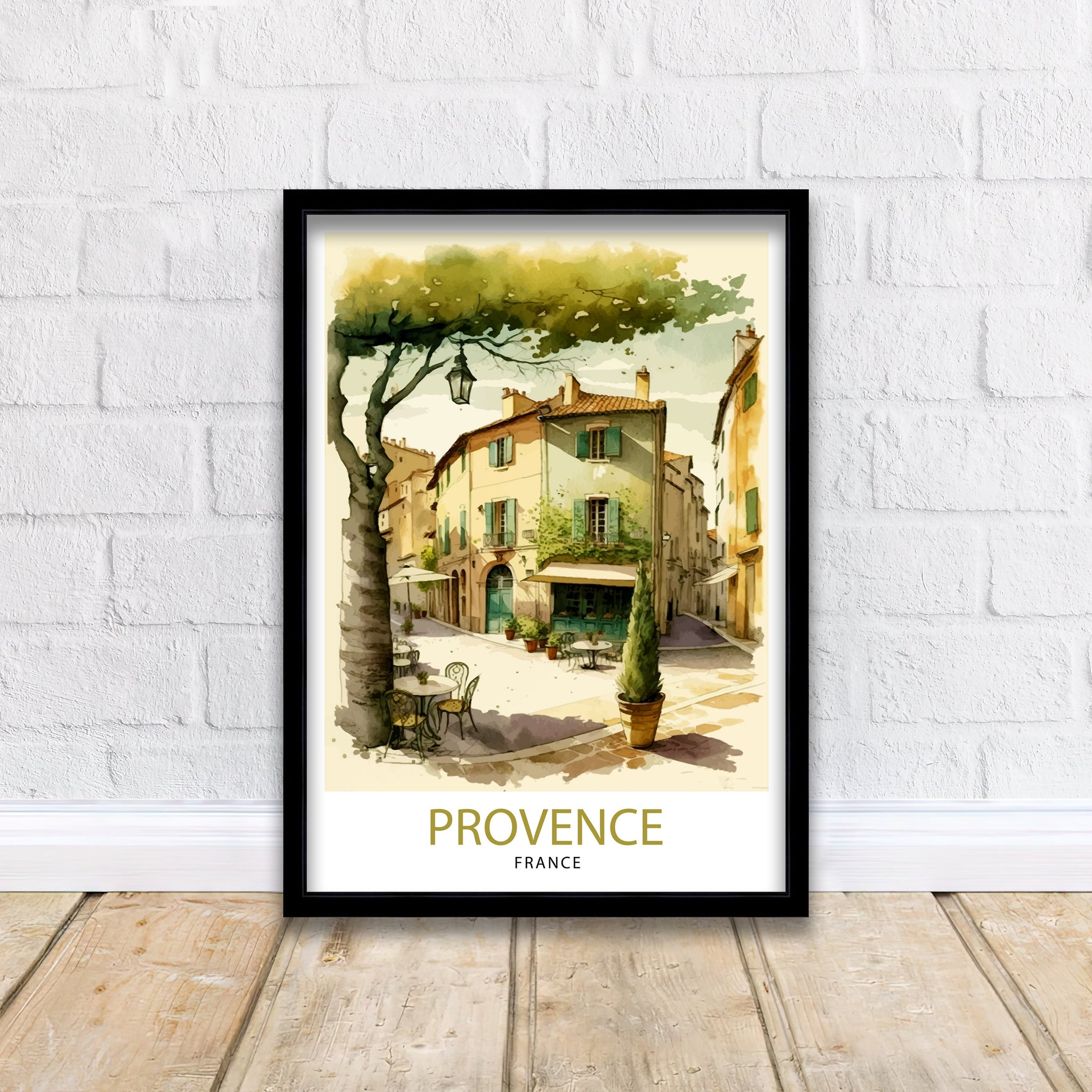 Provence France Travel Print Provence Wall Art French Country Decor Travel Poster Gift For France Lovers Provence Home Decor