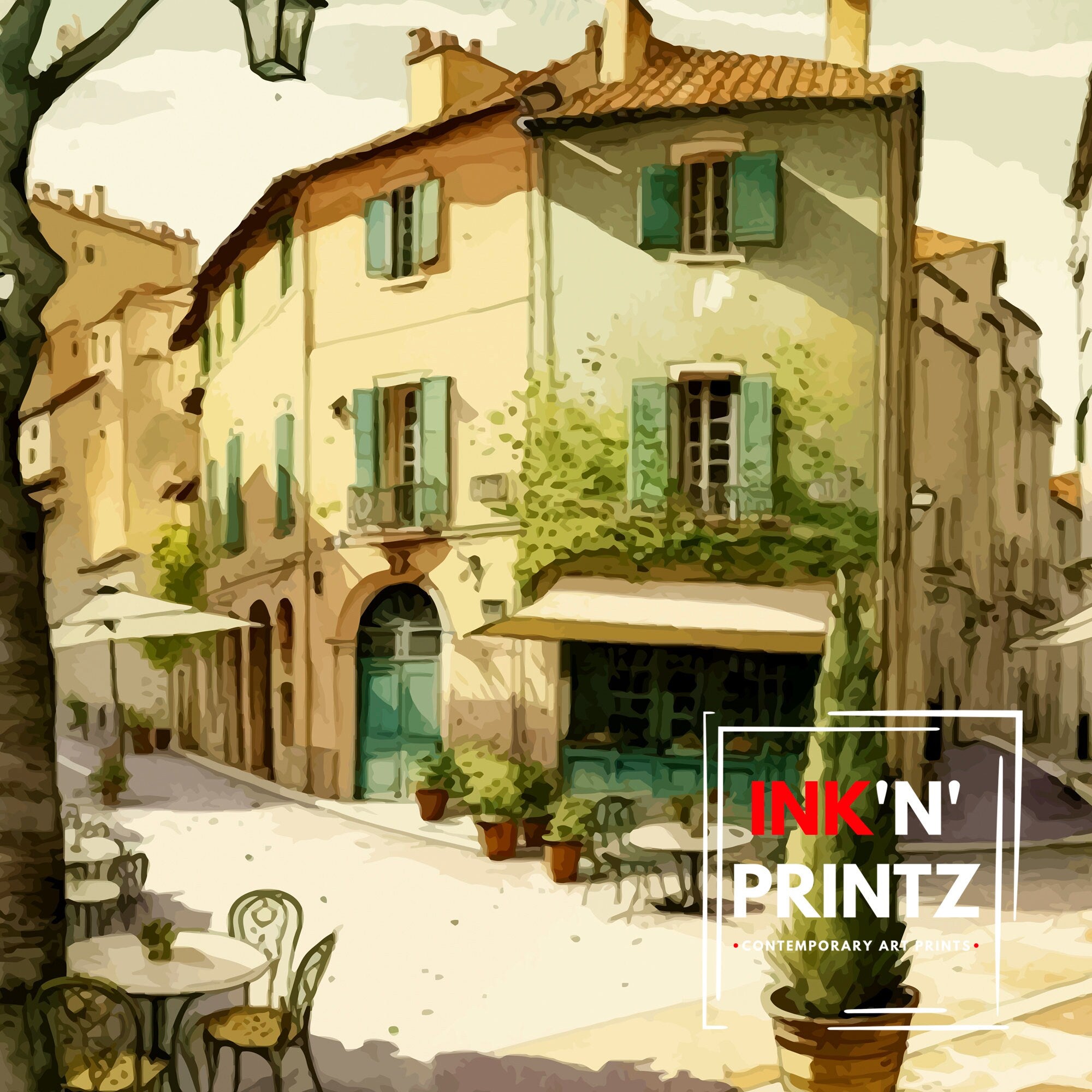 Provence France Travel Print Provence Wall Art French Country Decor Travel Poster Gift For France Lovers Provence Home Decor