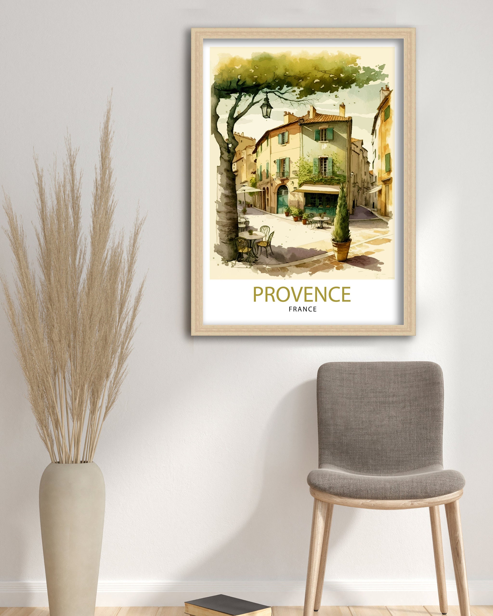 Provence France Travel Print Provence Wall Art French Country Decor Travel Poster Gift For France Lovers Provence Home Decor