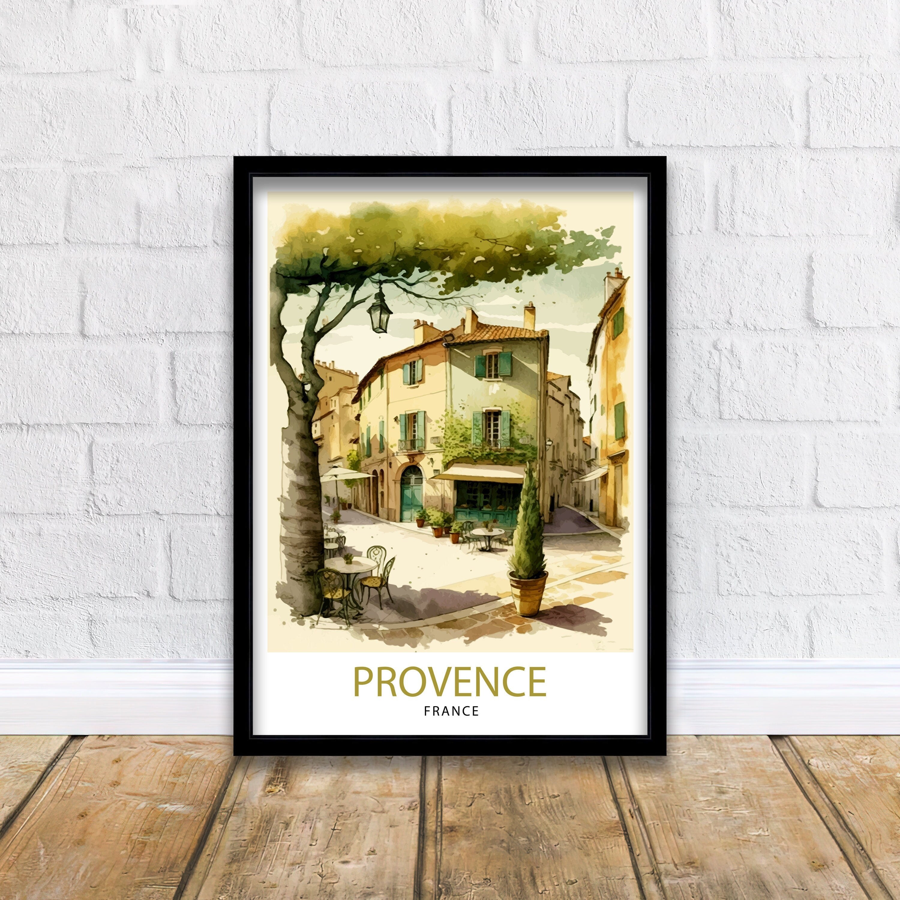 Provence France Travel Print Provence Wall Art French Country Decor Travel Poster Gift For France Lovers Provence Home Decor