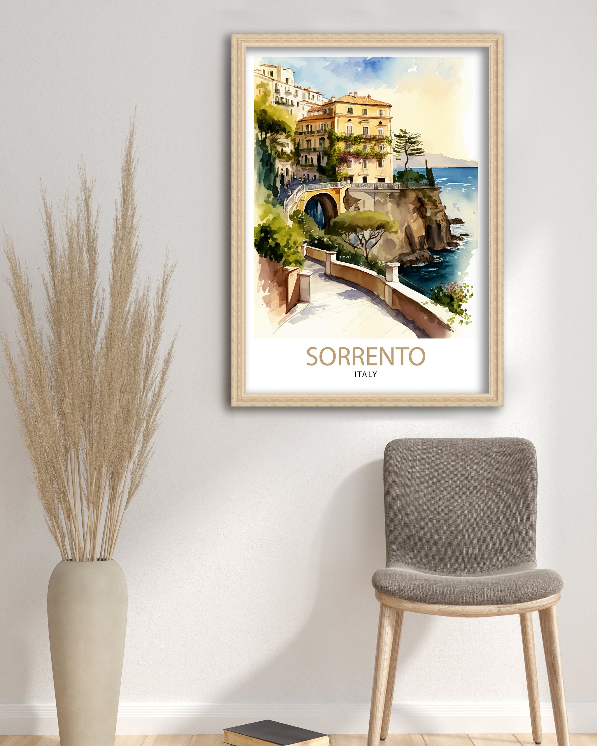 Sorrento Italy Travel Print Sorrento Wall Art Sorrento Home Decor Sorrento Travel Poster Sorrento Illustration Sorrento Art Print Sorrento