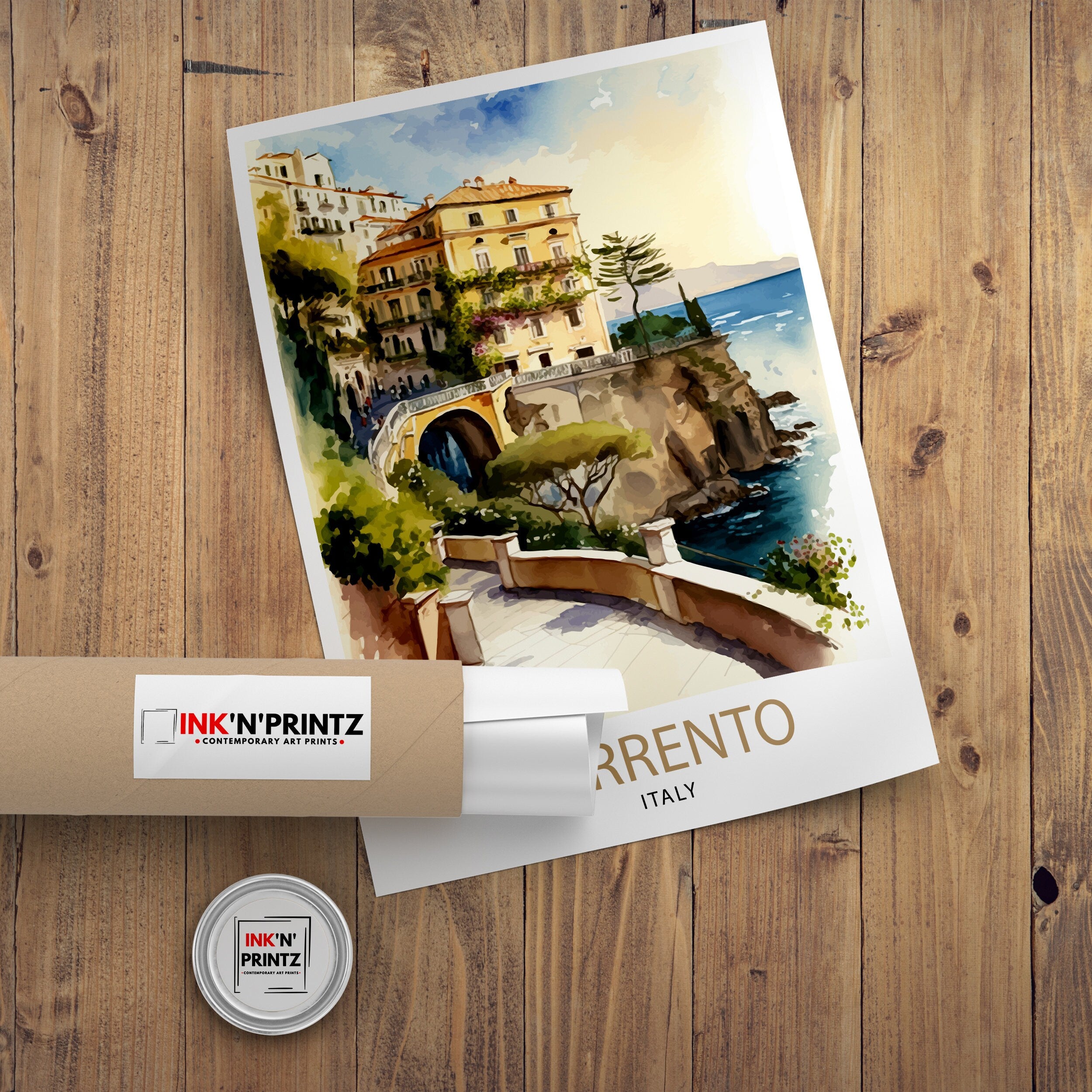 Sorrento Italy Travel Print Sorrento Wall Art Sorrento Home Decor Sorrento Travel Poster Sorrento Illustration Sorrento Art Print Sorrento