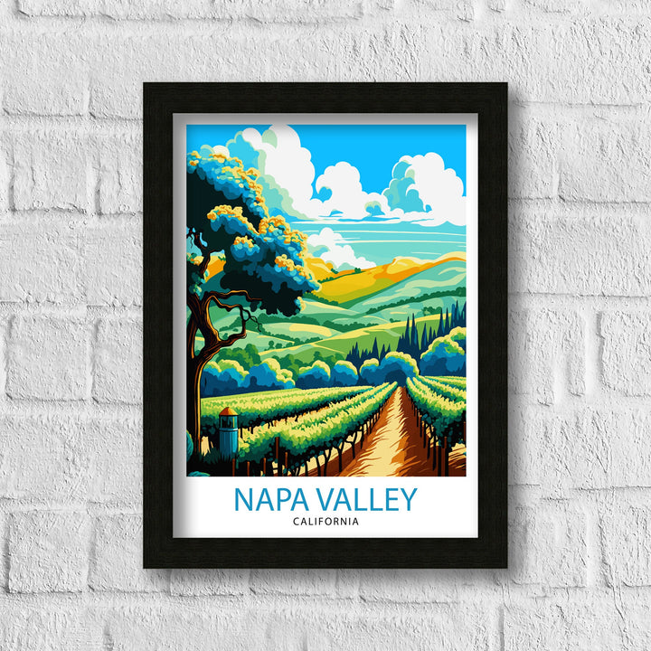 Napa Valley California Travel Poster