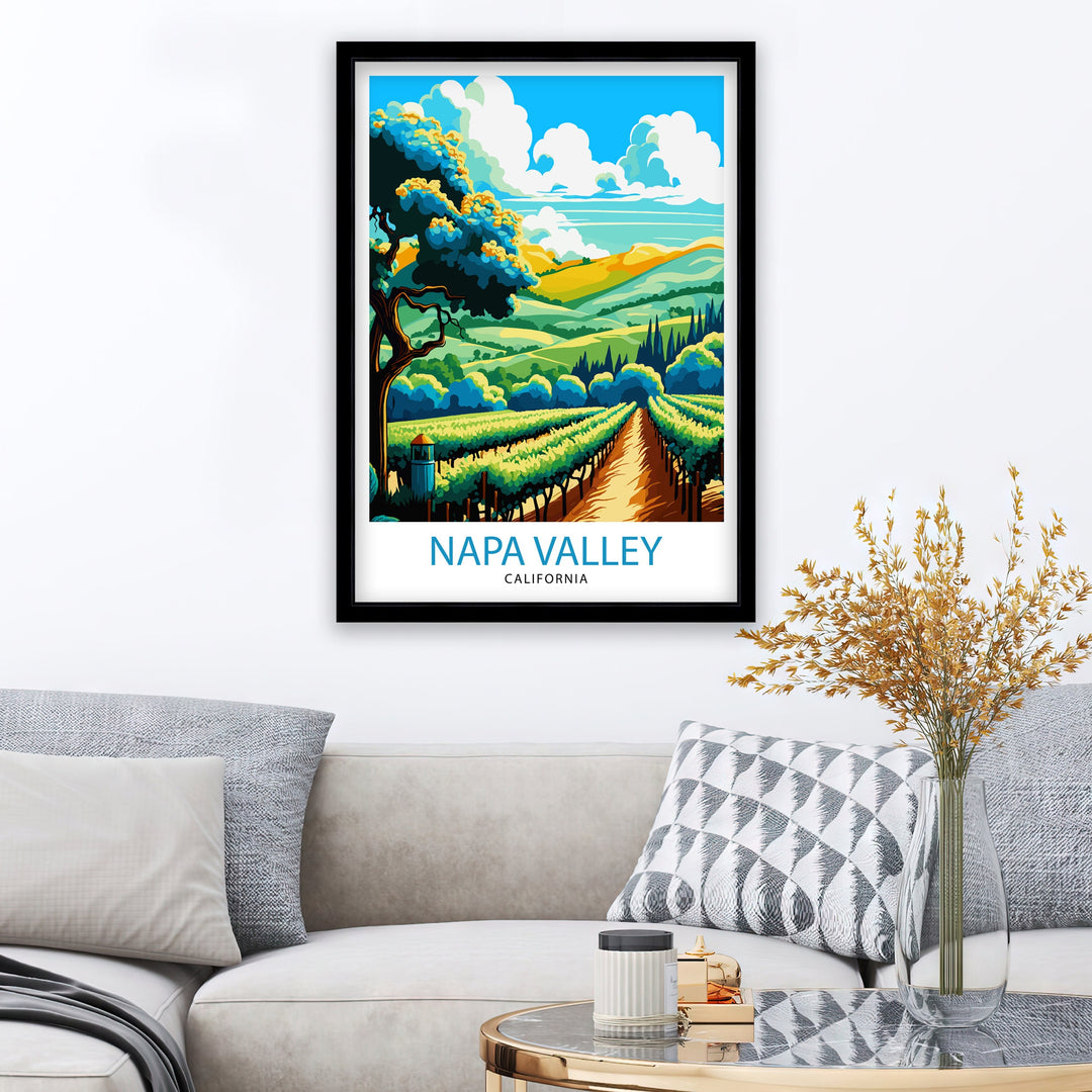 Napa Valley California Travel Poster