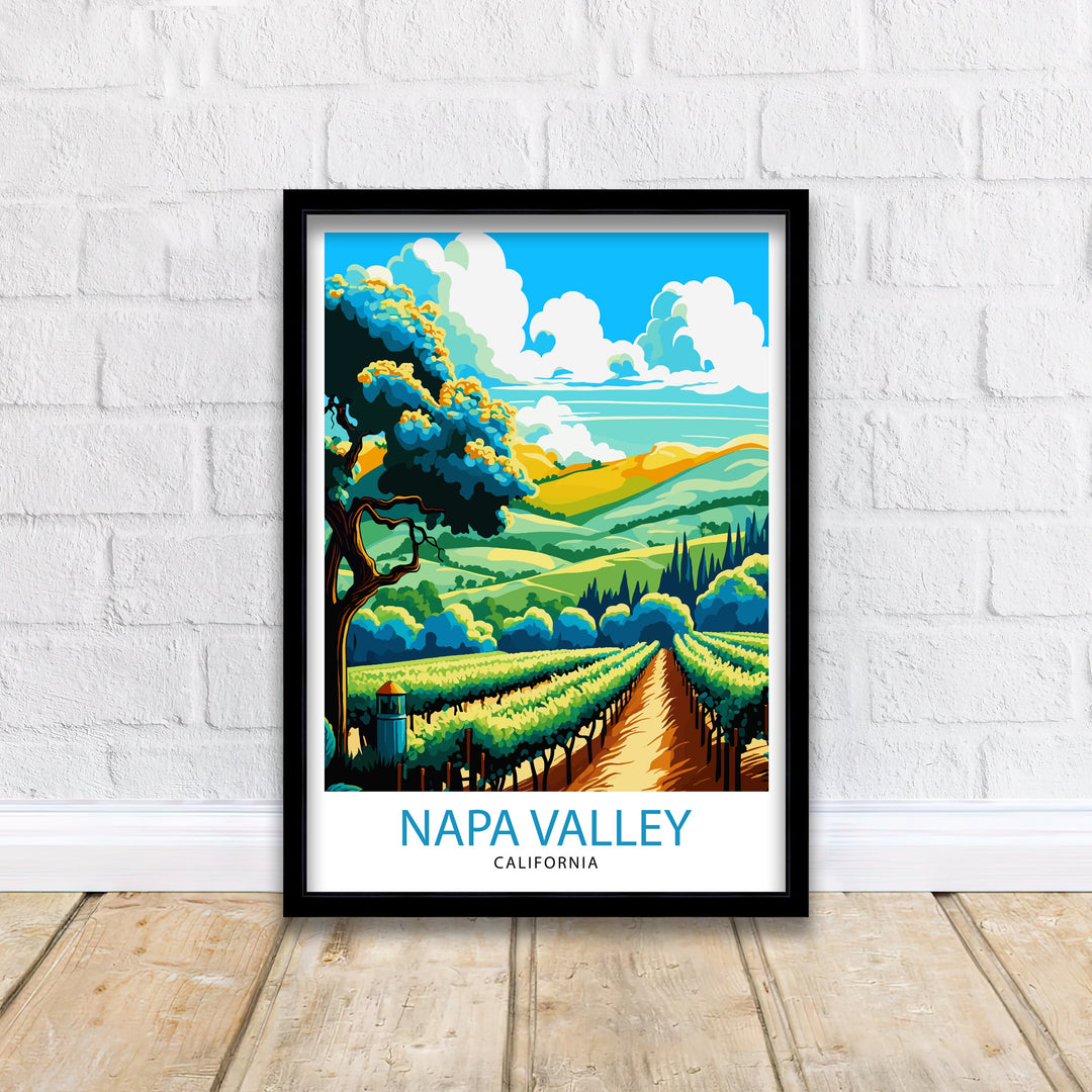 Napa Valley California Travel Poster