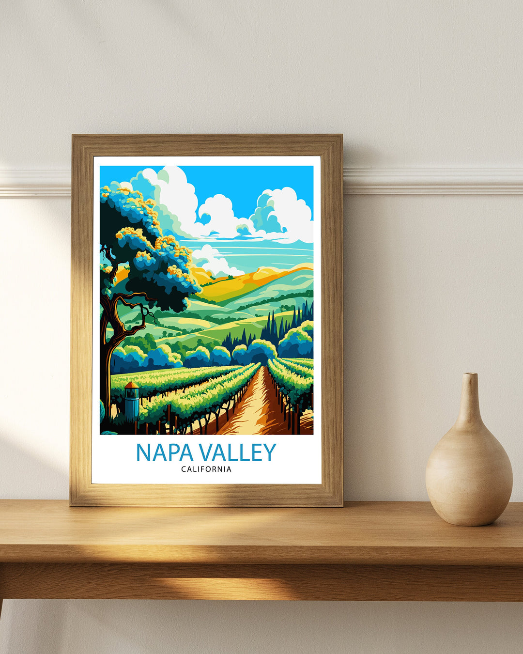 Napa Valley California Travel Poster