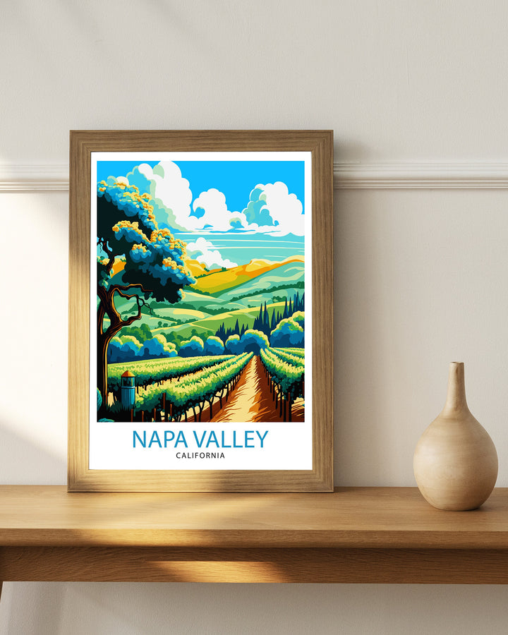 Napa Valley California Travel Poster