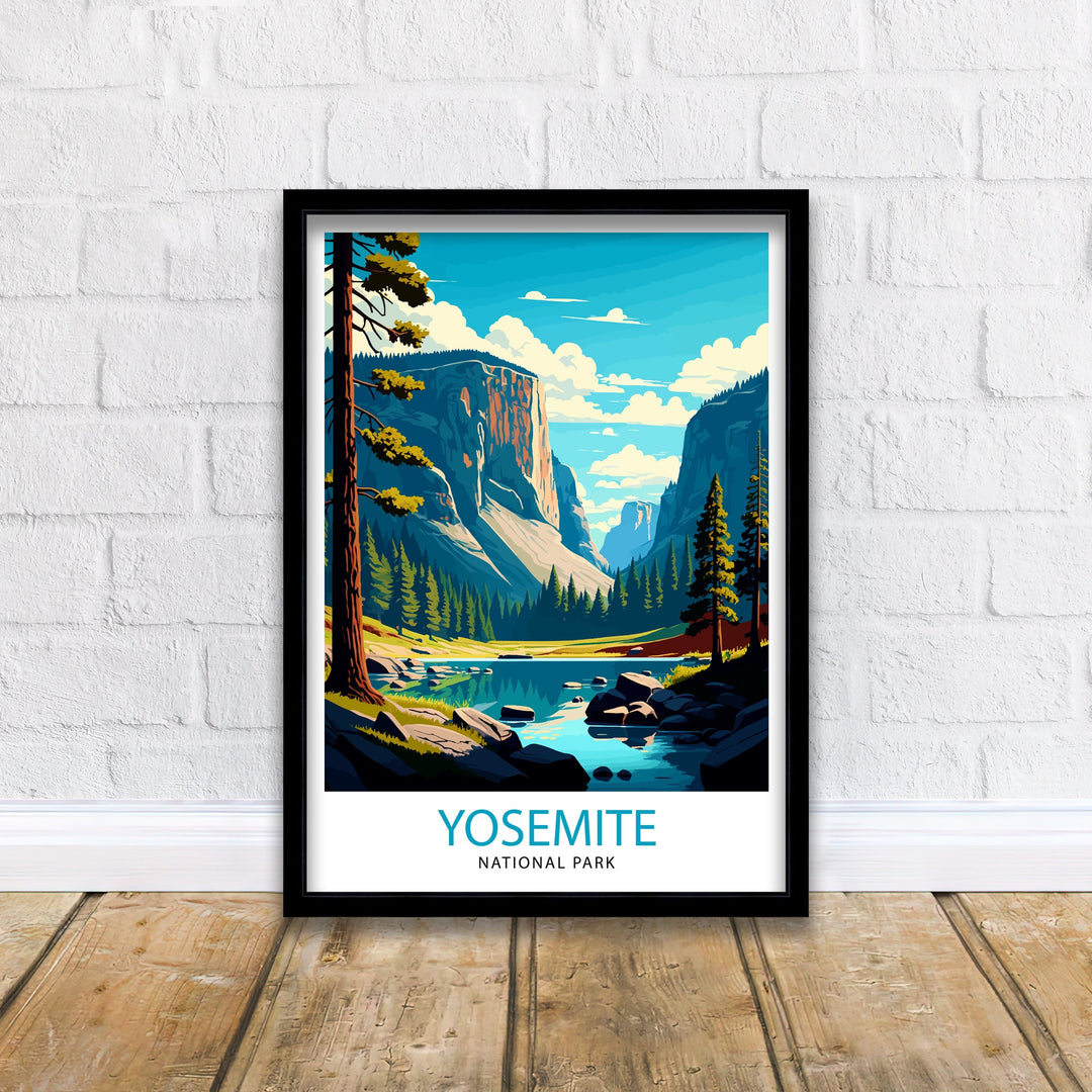 Yosemite National Park Travel Poster