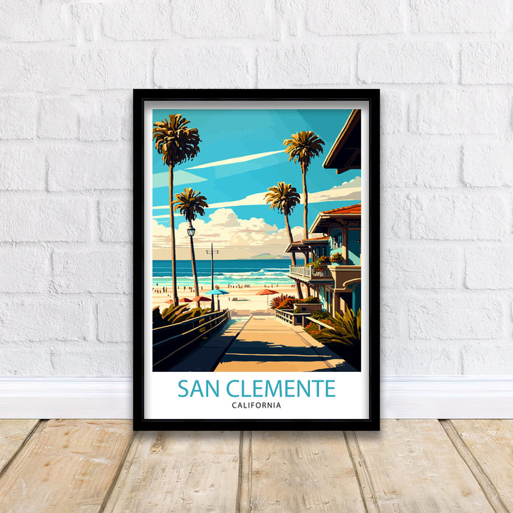 San Clemente California Travel Poster