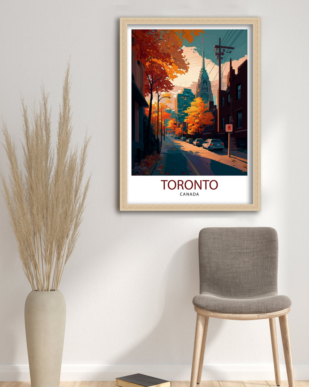 Toronto Canada Travel Poster Toronto Wall Art Toronto Skyline Poster Canada Travel Poster Toronto Home Decor Travel Gift Idea