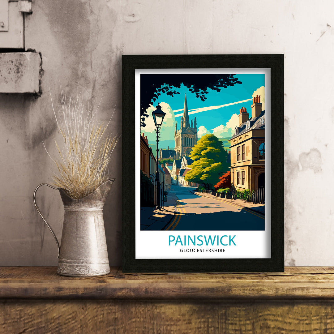 Painswick Glocs Travel Poster Painswick Wall Art Painswick Home Decor Painswick Illustration Travel Poster Gift for Painswick Lover Painswick