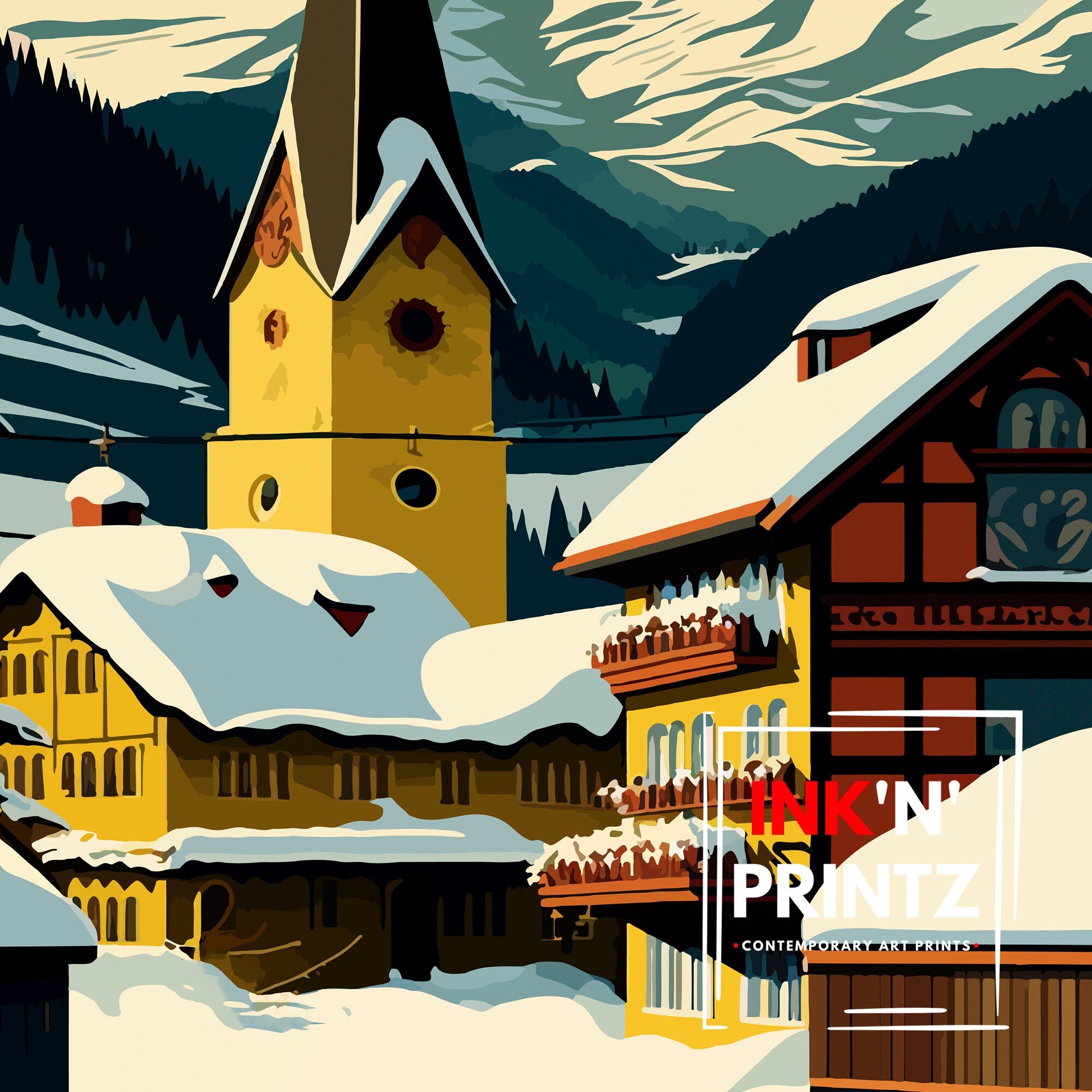 Appenzell Switzerland Travel Print Appenzell Wall Decor Appenzell Illustration Travel Poster Gift For Appenzell Switzerland Home Decor
