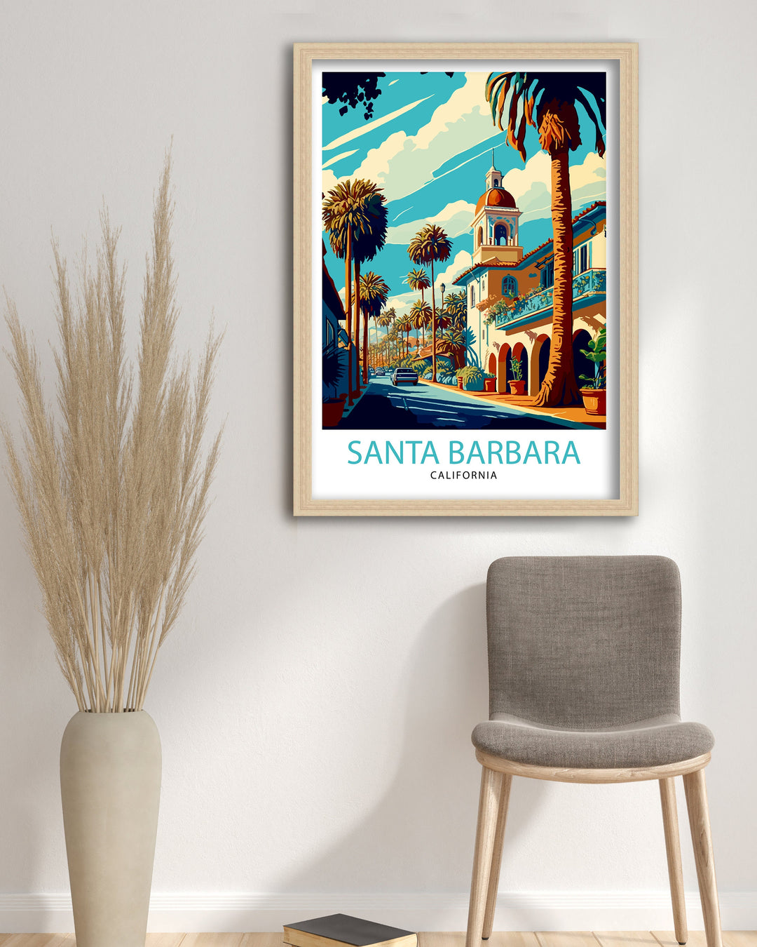 Santa Barbara California Travel Poster