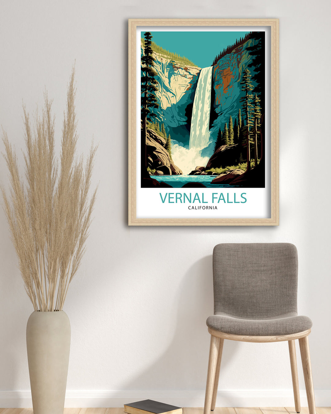 Vernal Falls Travel Poster