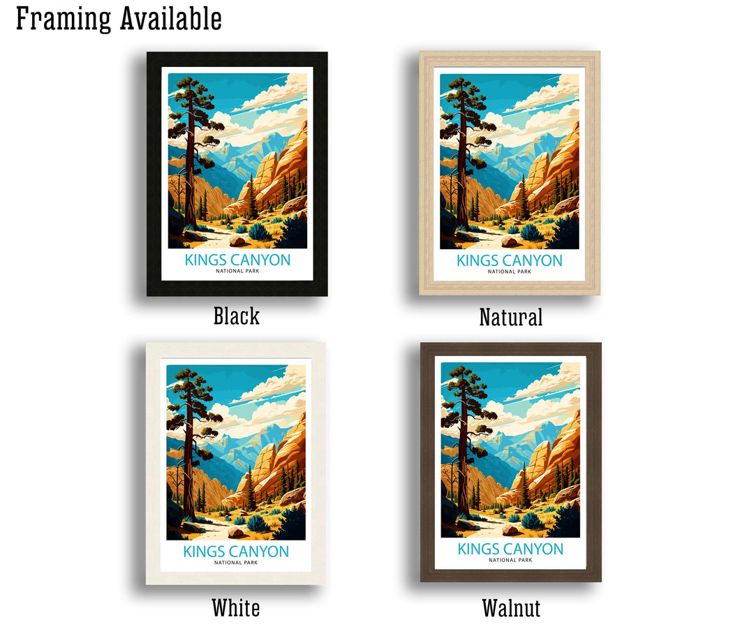 Kings Canyon National Park Travel Poster