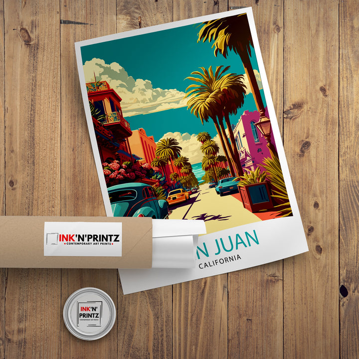 San Juan California Travel Poster